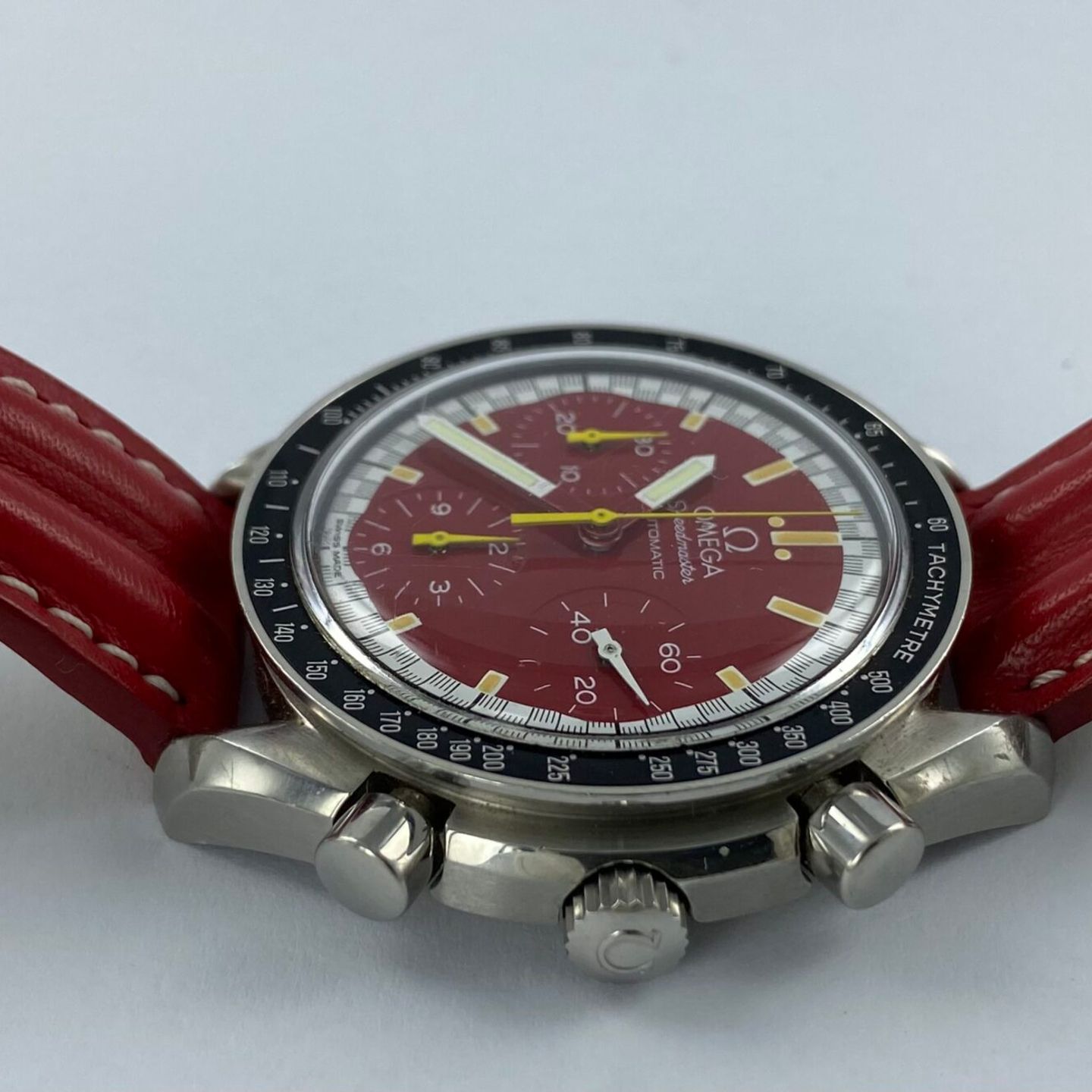 Omega Speedmaster Reduced 3510.61.00 (Onbekend (willekeurig serienummer)) - Rood wijzerplaat 39mm Staal (4/8)