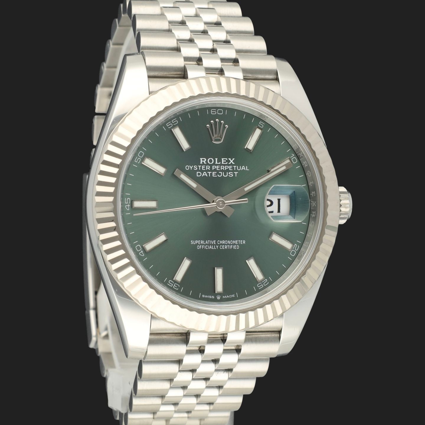 Rolex Datejust 41 126334 (2023) - Green dial 41 mm Steel case (4/8)
