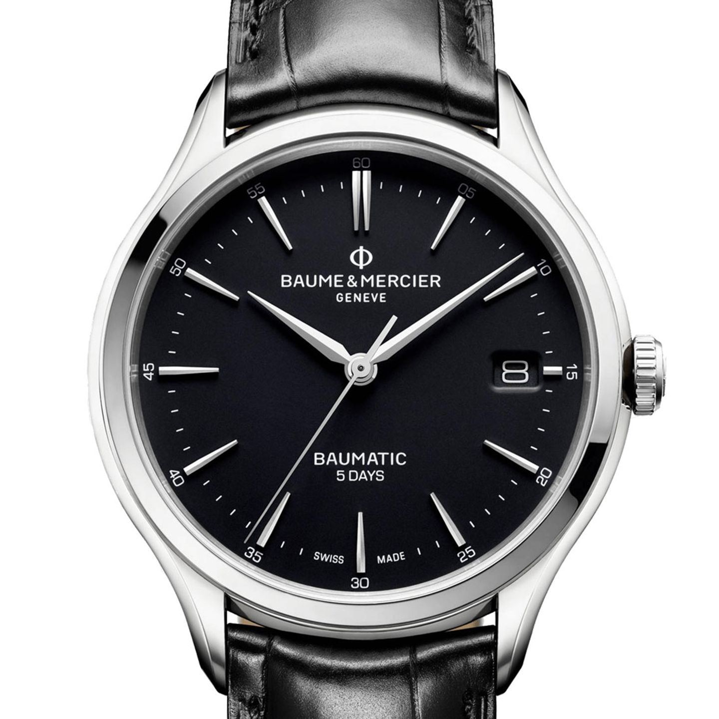 Baume & Mercier Clifton M0A10399 (2024) - Black dial 40 mm Steel case (2/3)