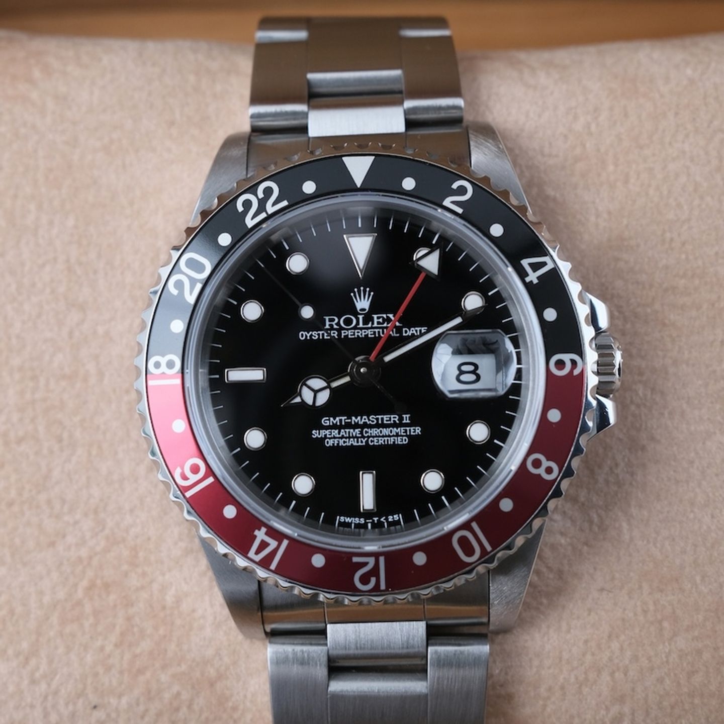Rolex GMT-Master II 16710 (1996) - 40mm Staal (3/8)