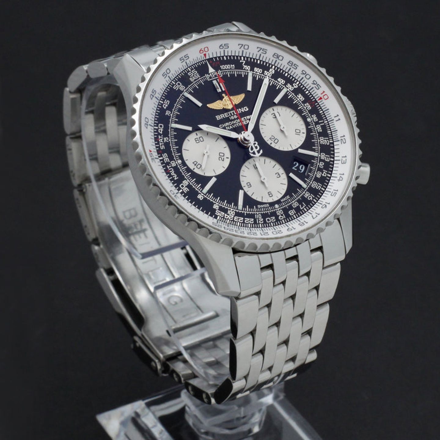 Breitling Navitimer 01 AB0120 (2016) - Zwart wijzerplaat 43mm Staal (4/7)