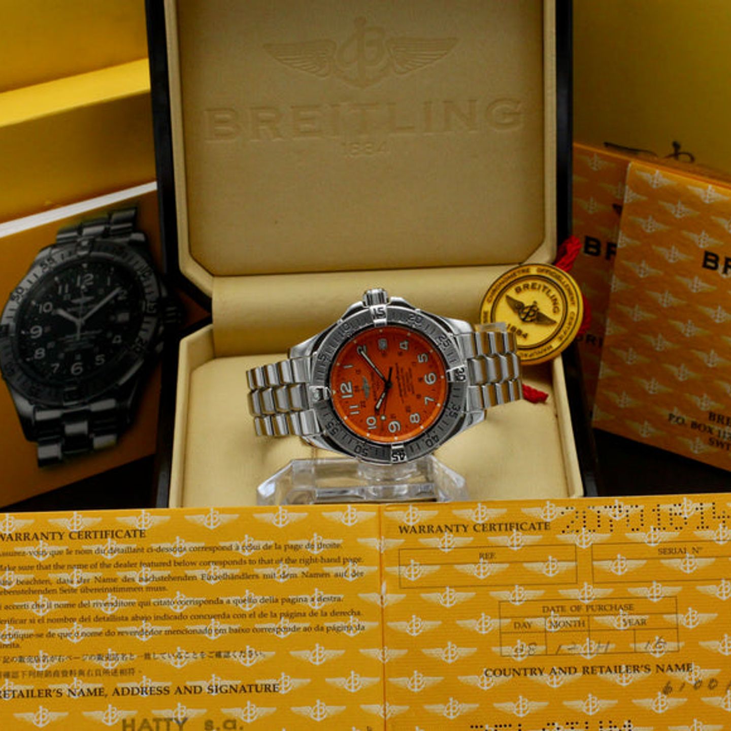 Breitling Superocean A17360 (2007) - Orange dial 42 mm Steel case (3/7)
