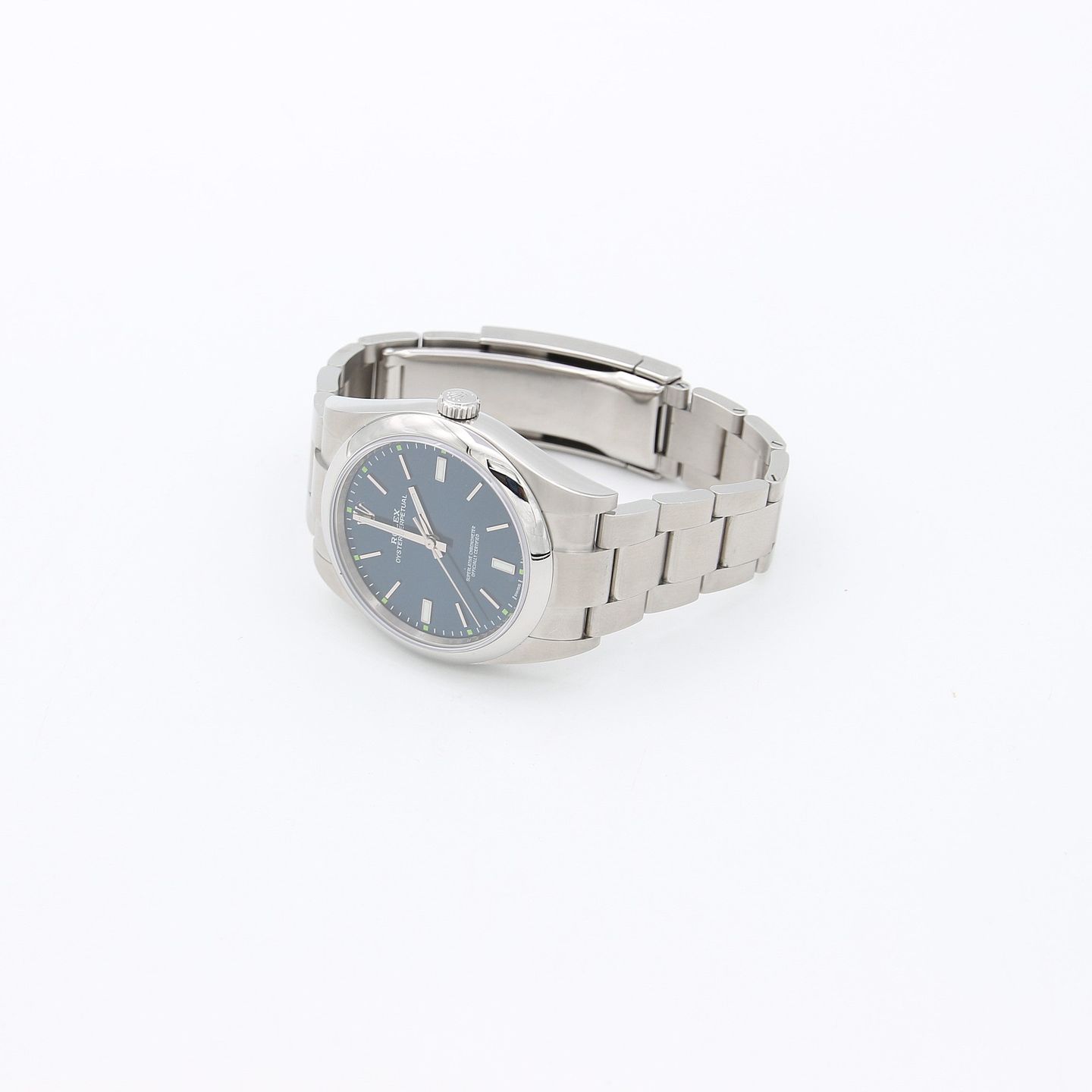 Rolex Oyster Perpetual 39 114300 (Unknown (random serial)) - Blue dial 39 mm Steel case (6/8)