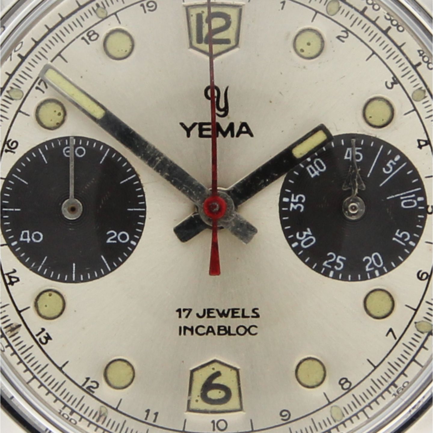 Yema Vintage 7730 (1960) - Zilver wijzerplaat 36mm Staal (3/8)