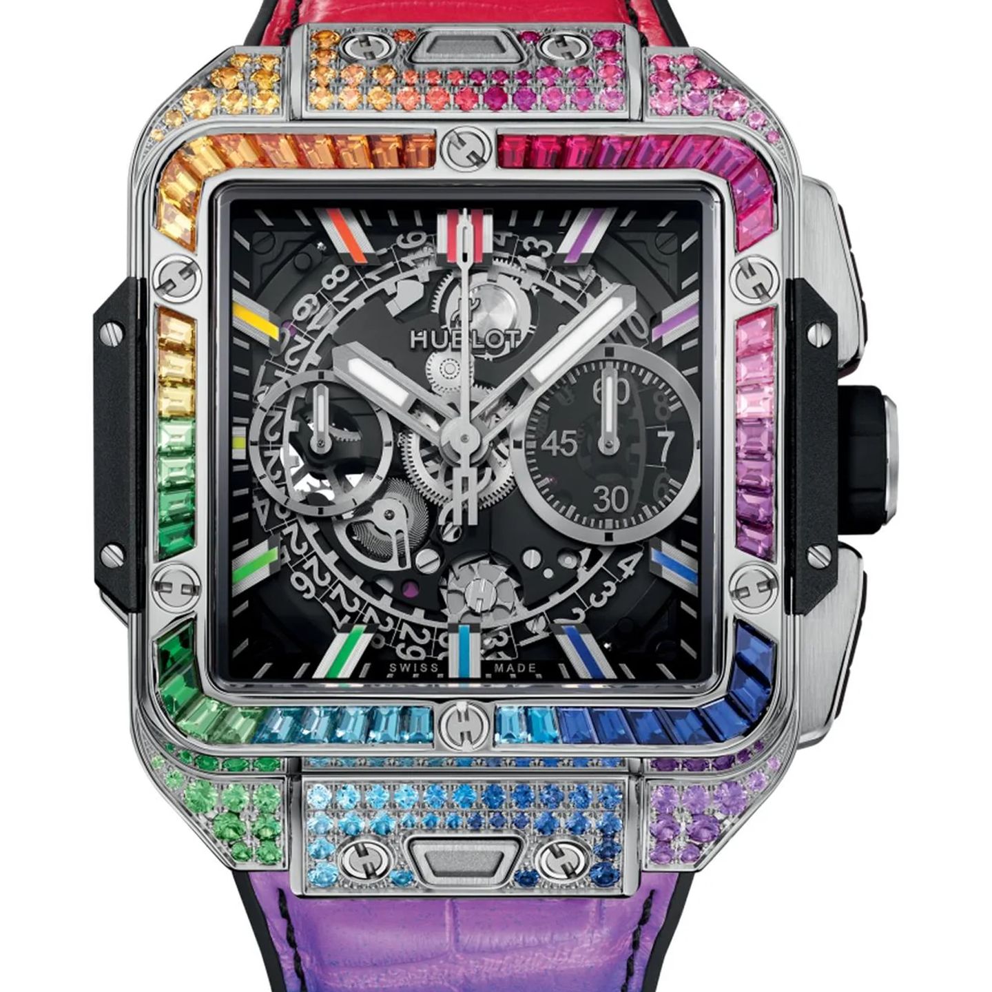 Hublot Square Bang 821.NX.0117.LR.0999 (2026) - Transparant wijzerplaat 42mm Titanium (1/1)