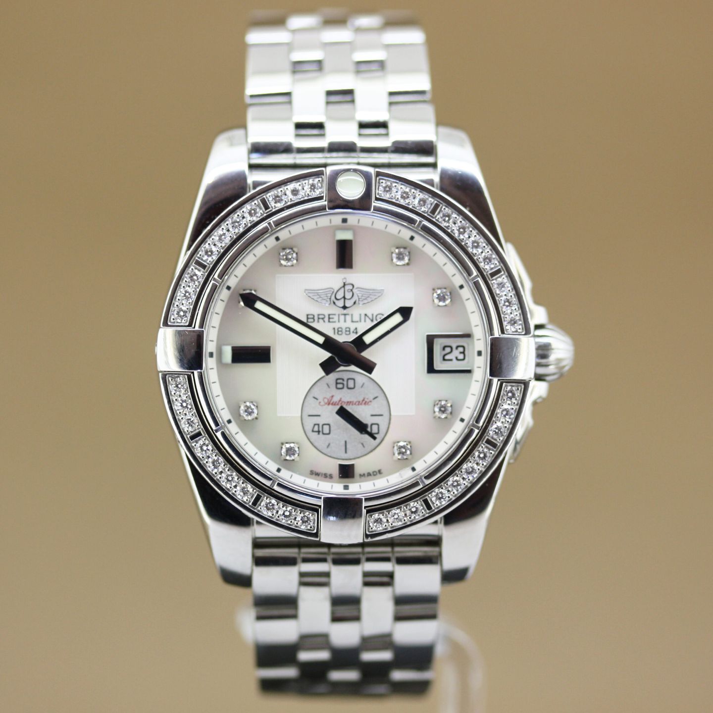 Breitling Galactic 36 A37330 (2011) - Pearl dial 36 mm Steel case (1/8)
