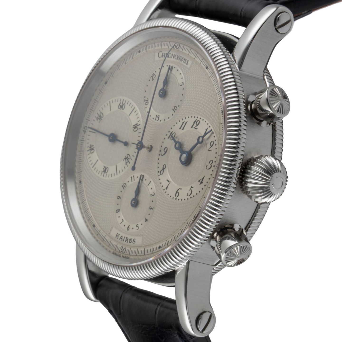 Chronoswiss Kairos CH-7523 (Onbekend (willekeurig serienummer)) - Zwart wijzerplaat 39mm Staal (6/8)