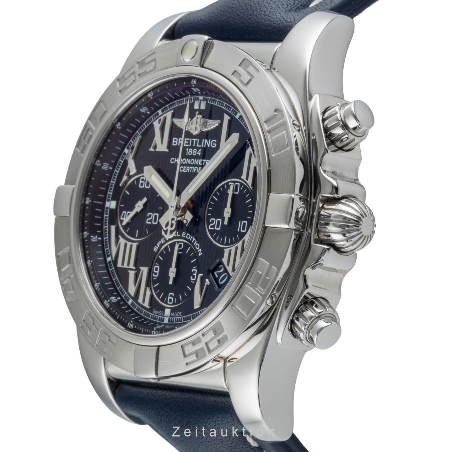 Breitling Chronomat 44 AB0110 (2010) - Zwart wijzerplaat 44mm Staal (5/8)