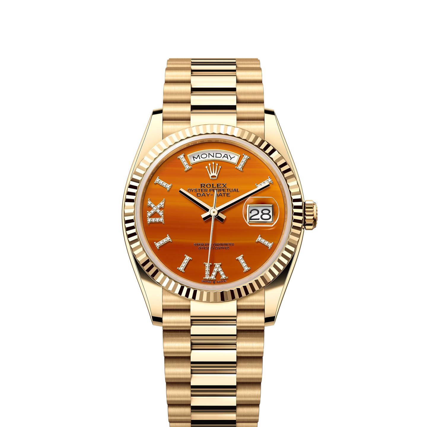 Rolex Day-Date 36 128238 (2024) - Brown dial 36 mm Yellow Gold case (1/1)