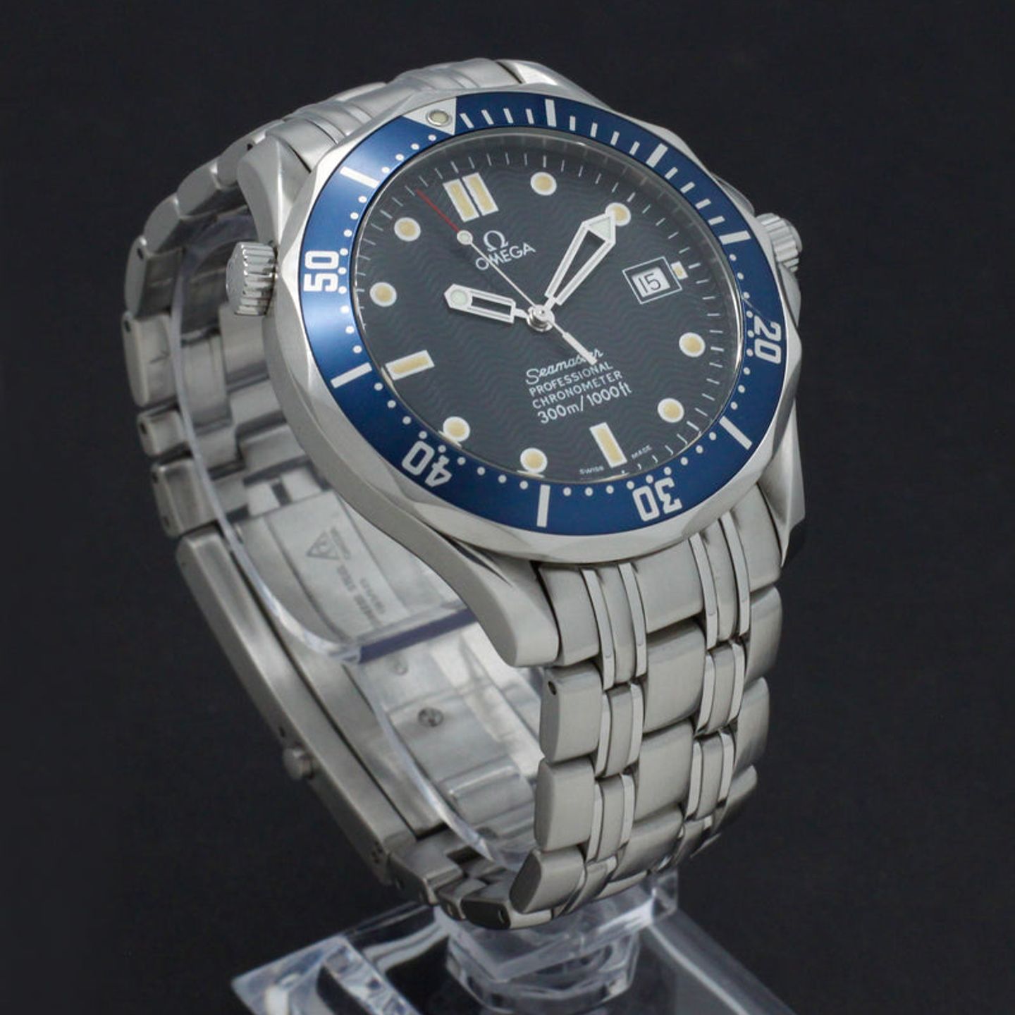 Omega Seamaster Diver 300 M 2531.8 (1999) - Blauw wijzerplaat 41mm Staal (6/7)