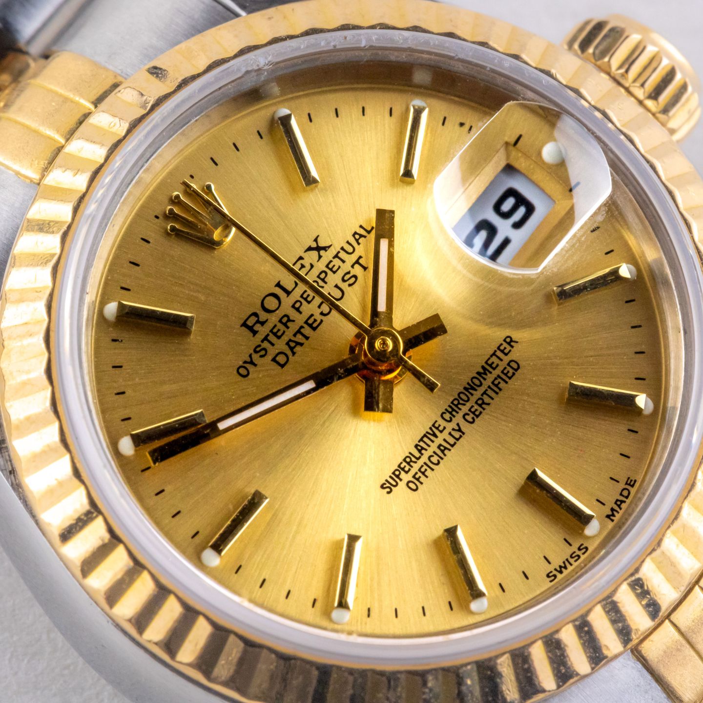 Rolex Lady-Datejust 69173 (1990) - 26mm Goud/Staal (2/8)
