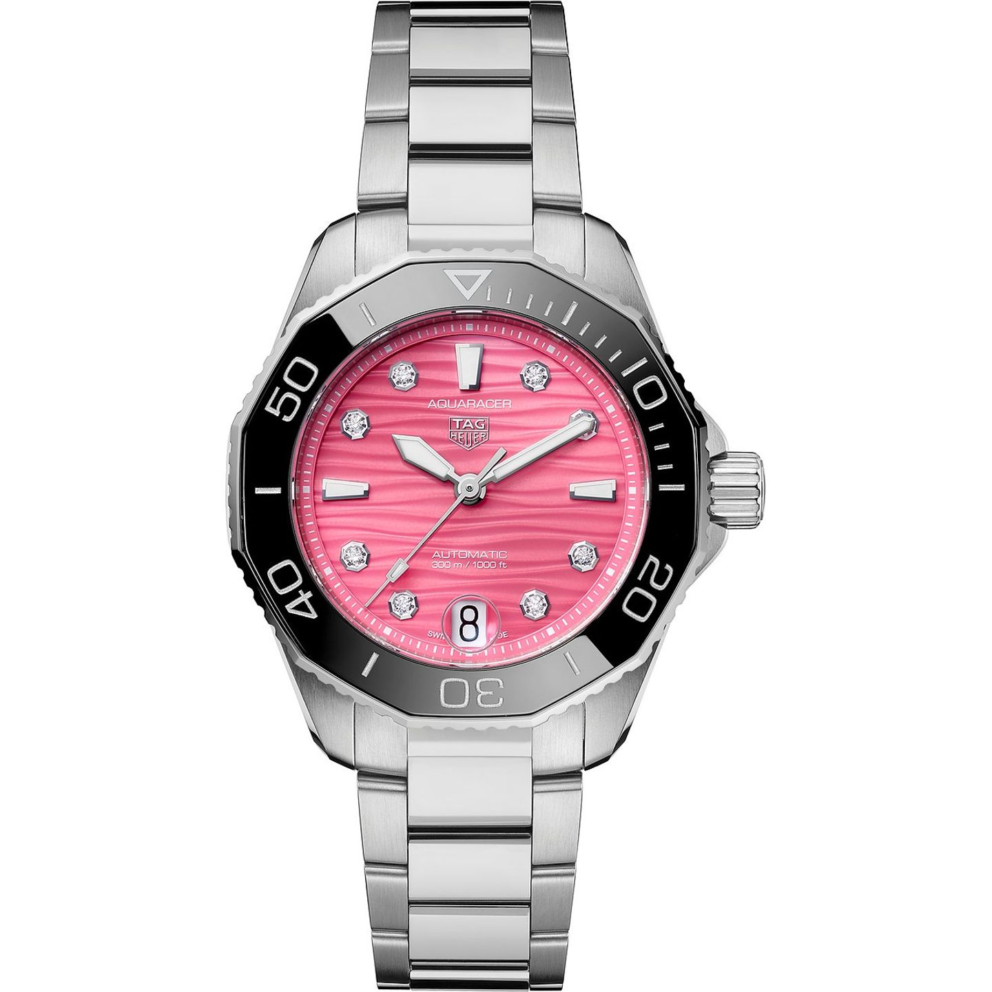 TAG Heuer Aquaracer Lady WBP231J.BA0618 (2024) - Pink dial 36 mm Steel case (1/1)