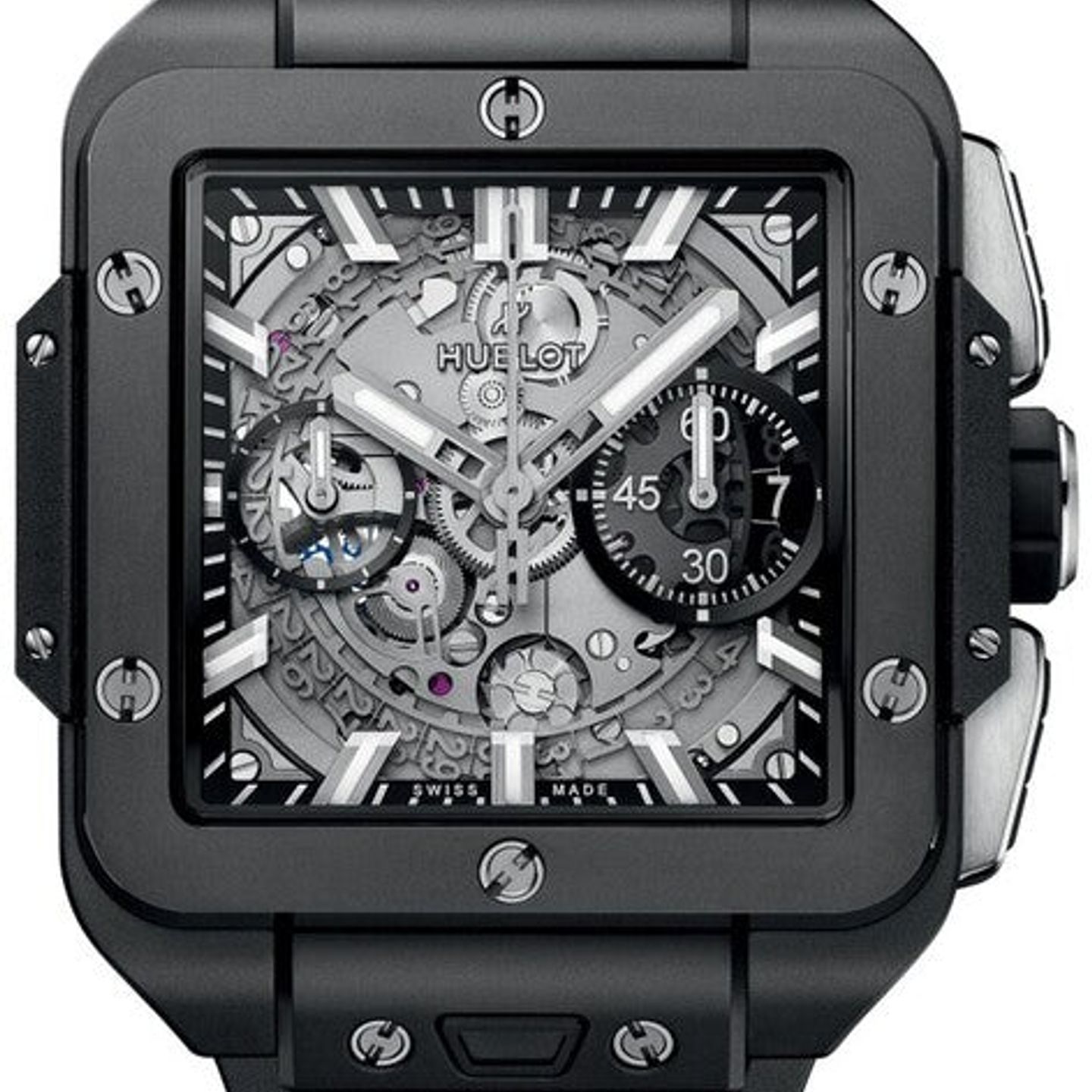 Hublot Square Bang 821.CI.0170.RX (2025) - Transparant wijzerplaat 42mm Keramiek (1/1)