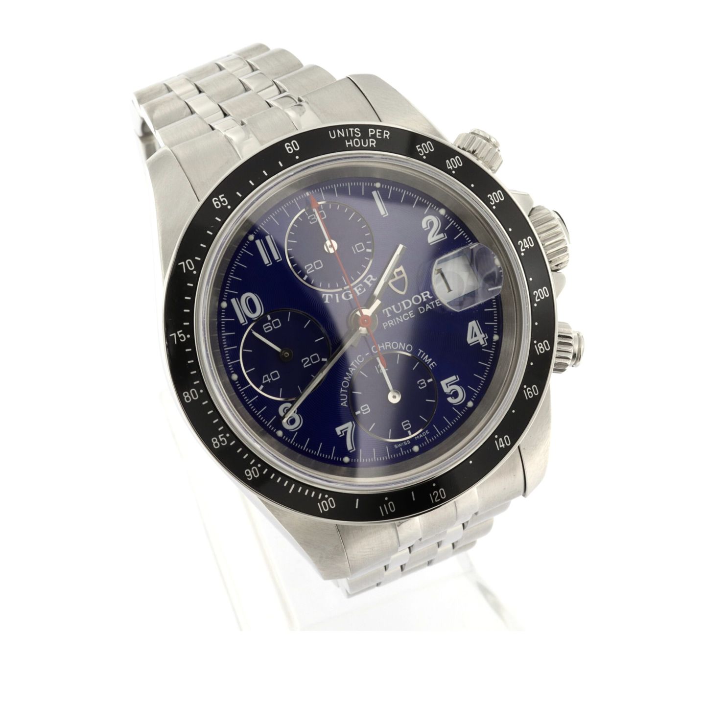 Tudor Prince Date 79260 (2001) - Black dial 40 mm Steel case (2/6)