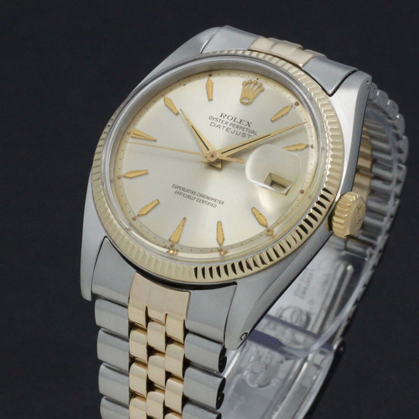 Rolex Datejust 1601 (1961) - Gold dial 36 mm Gold/Steel case (5/7)