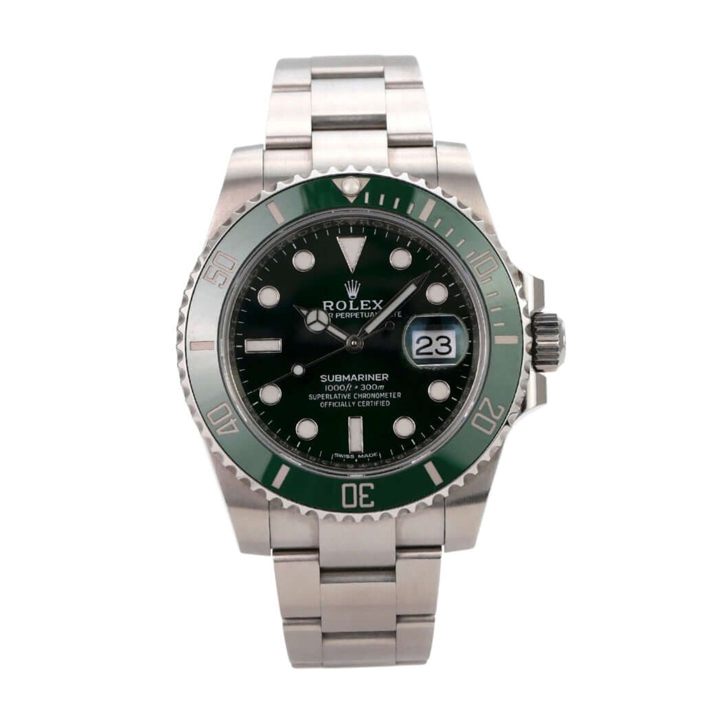Rolex Submariner Date 116610LV (2019) - Green dial 40 mm Steel case (2/8)