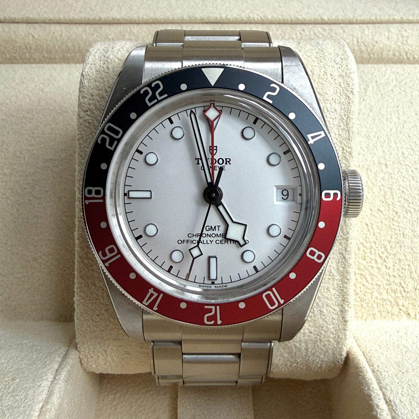 Tudor Black Bay GMT 79830RB (2023) - Wit wijzerplaat 41mm Staal (1/14)