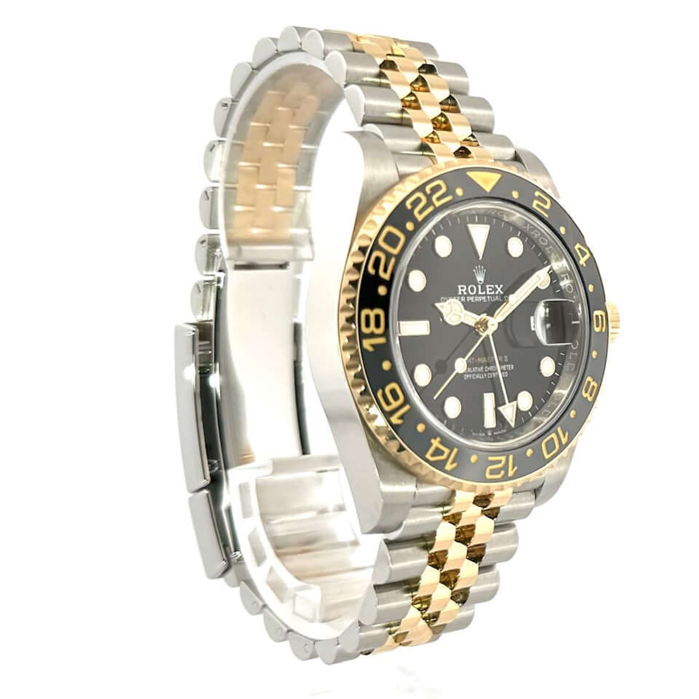 Rolex GMT-Master II 126713GRNR (2023) - Zwart wijzerplaat 40mm Goud/Staal (3/8)