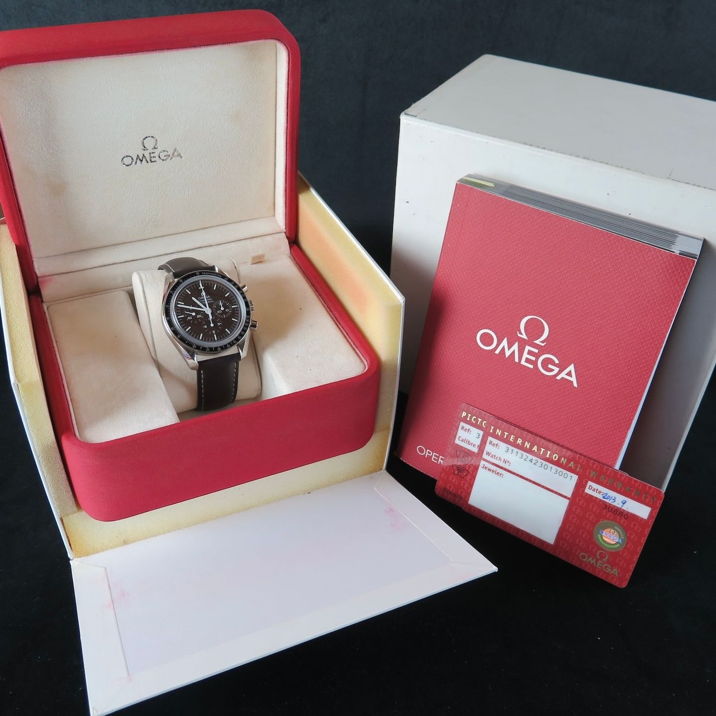 Omega Speedmaster Professional Moonwatch 311.32.42.30.13.001 (2013) - Bruin wijzerplaat 42mm Staal (8/8)