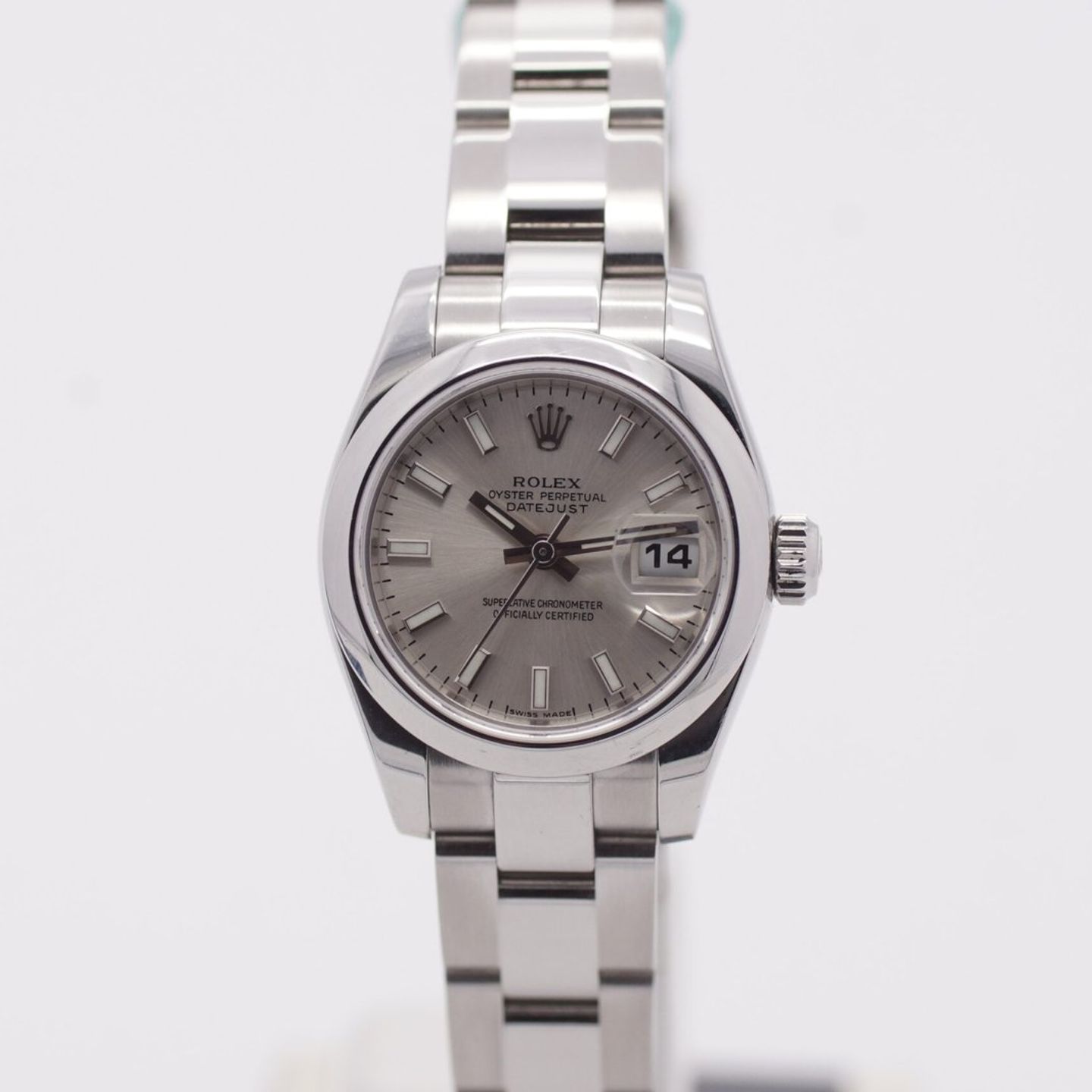 Rolex Lady-Datejust 179160 (2005) - Zilver wijzerplaat 26mm Staal (2/8)