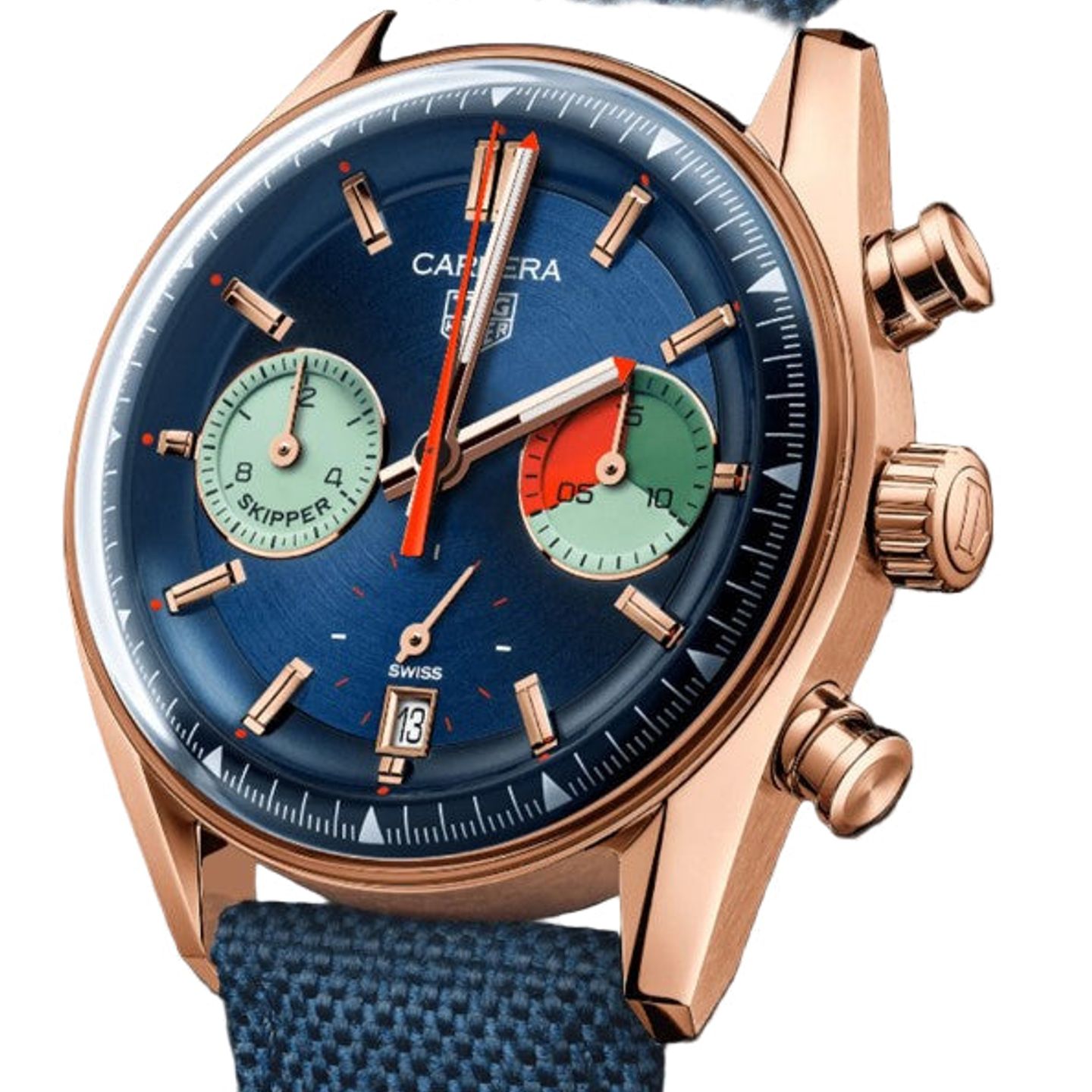 TAG Heuer Carrera CBS2241.FN8023 (2026) - Blue dial 39 mm Rose Gold case (1/1)