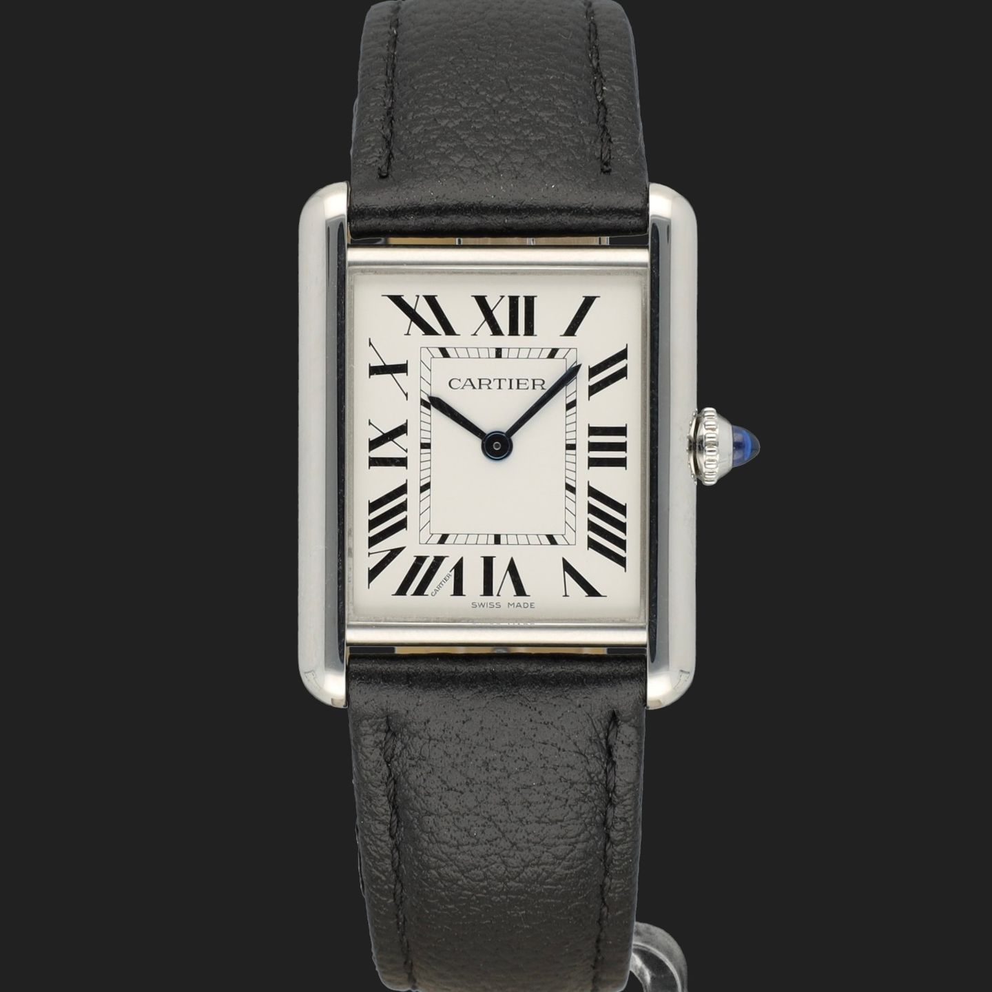 Cartier Tank WSTA0062 (2022) - Silver dial 34 mm Steel case (3/8)