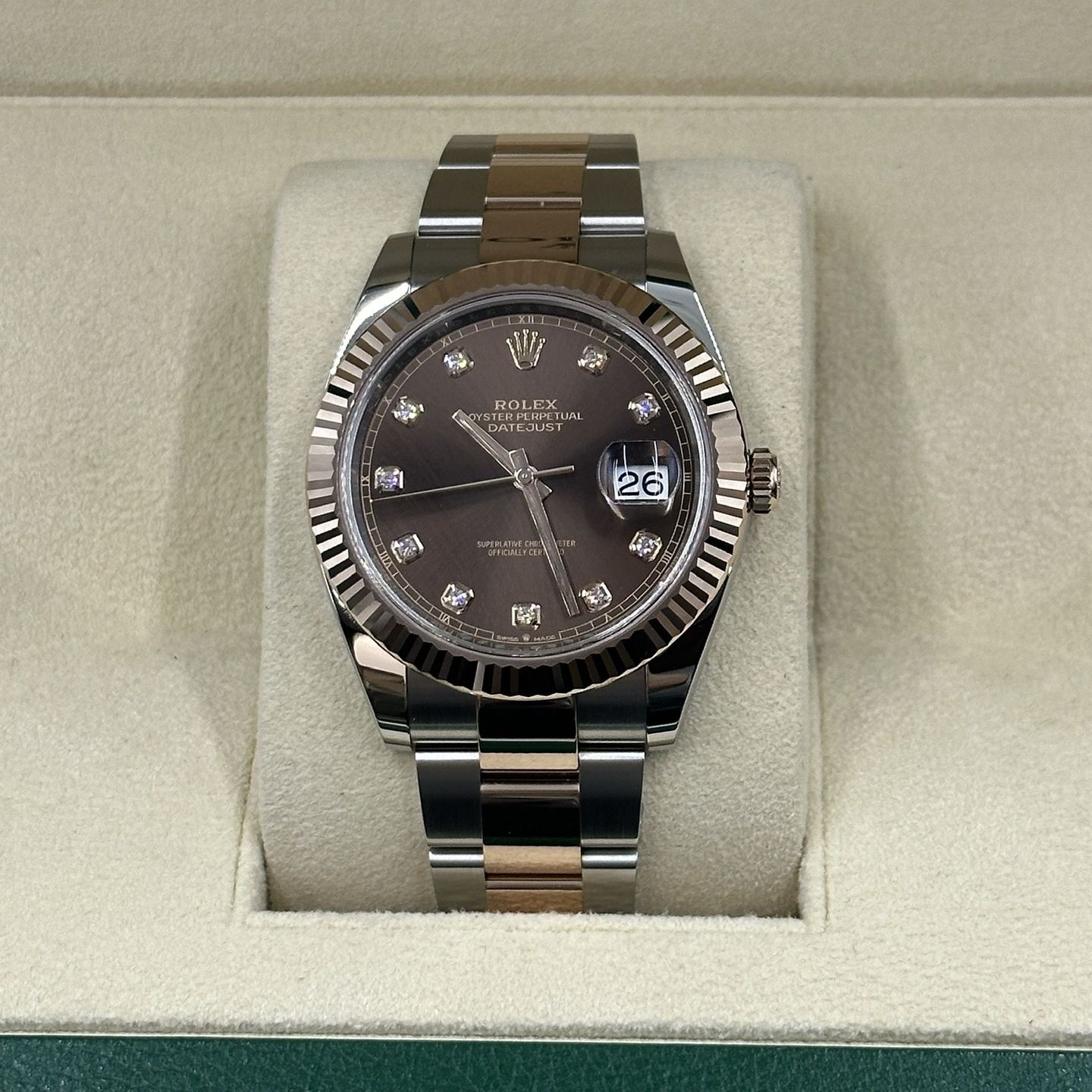 Rolex Datejust 41 126331 (Onbekend (willekeurig serienummer)) - Bruin wijzerplaat 41mm Staal (4/8)