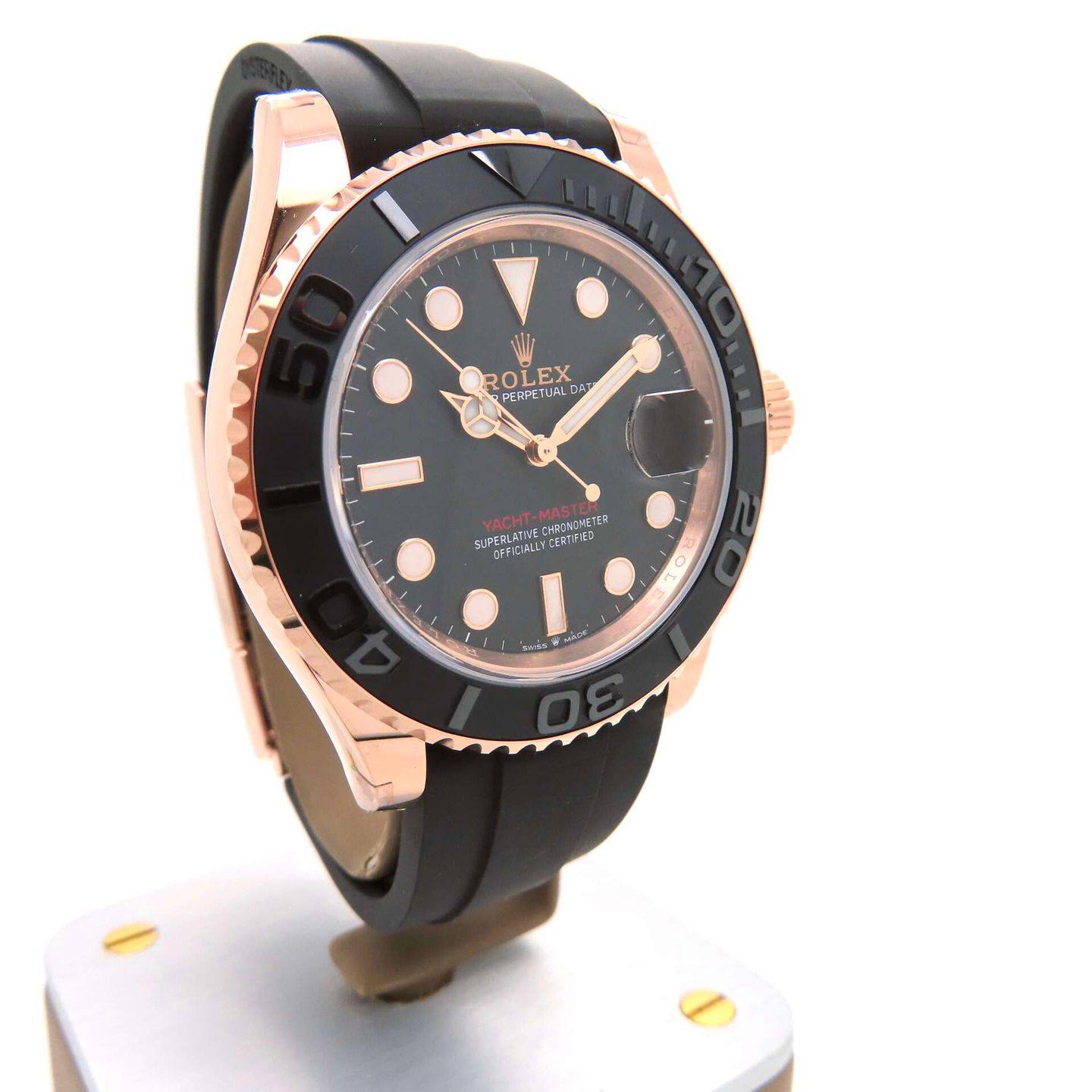 Rolex Yacht-Master 40 126655 (2022) - Black dial 40 mm Rose Gold case (2/7)