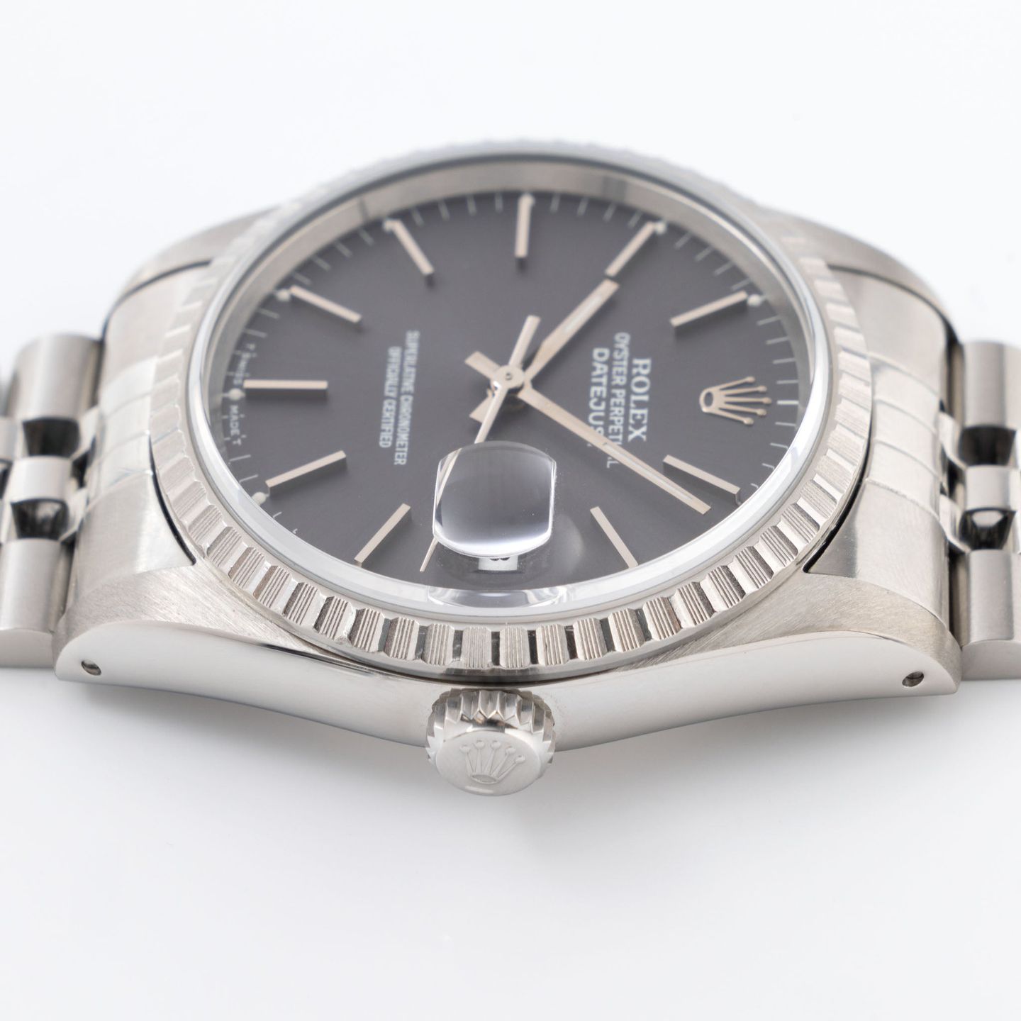 Rolex Datejust 36 16220 (1991) - Grey dial 36 mm Steel case (5/7)