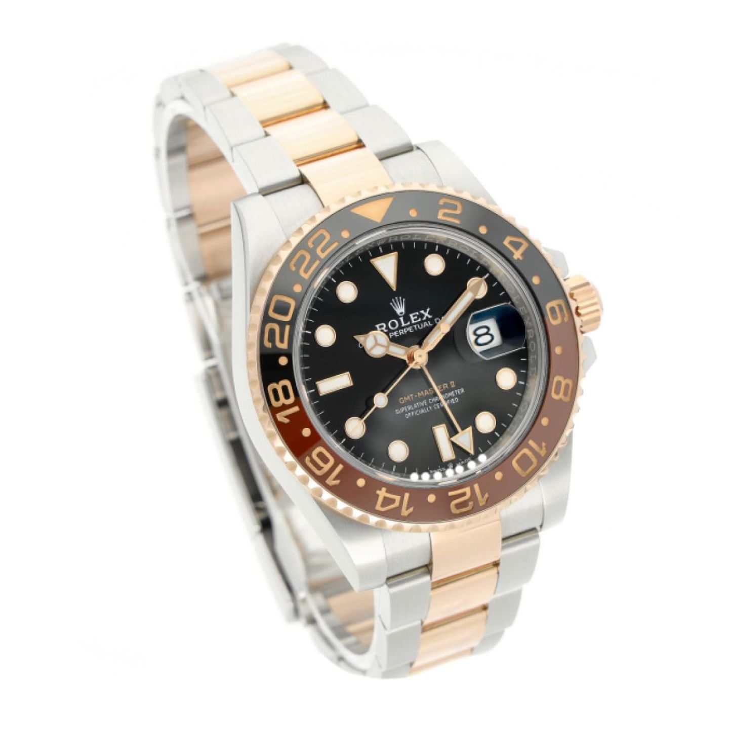 Rolex GMT-Master II 126711CHNR (2022) - Black dial 40 mm Gold/Steel case (3/5)