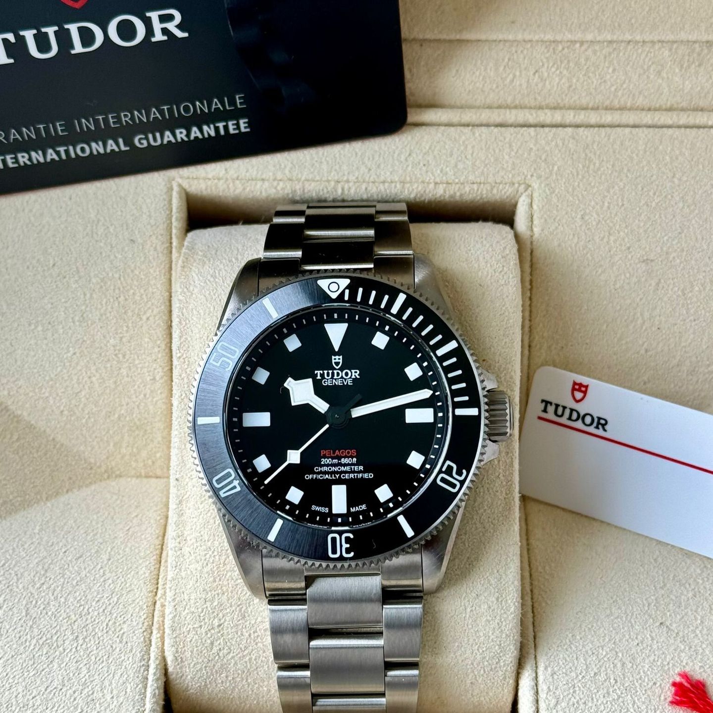 Tudor Pelagos 25407N (2023) - Zwart wijzerplaat 39mm Titanium (7/7)