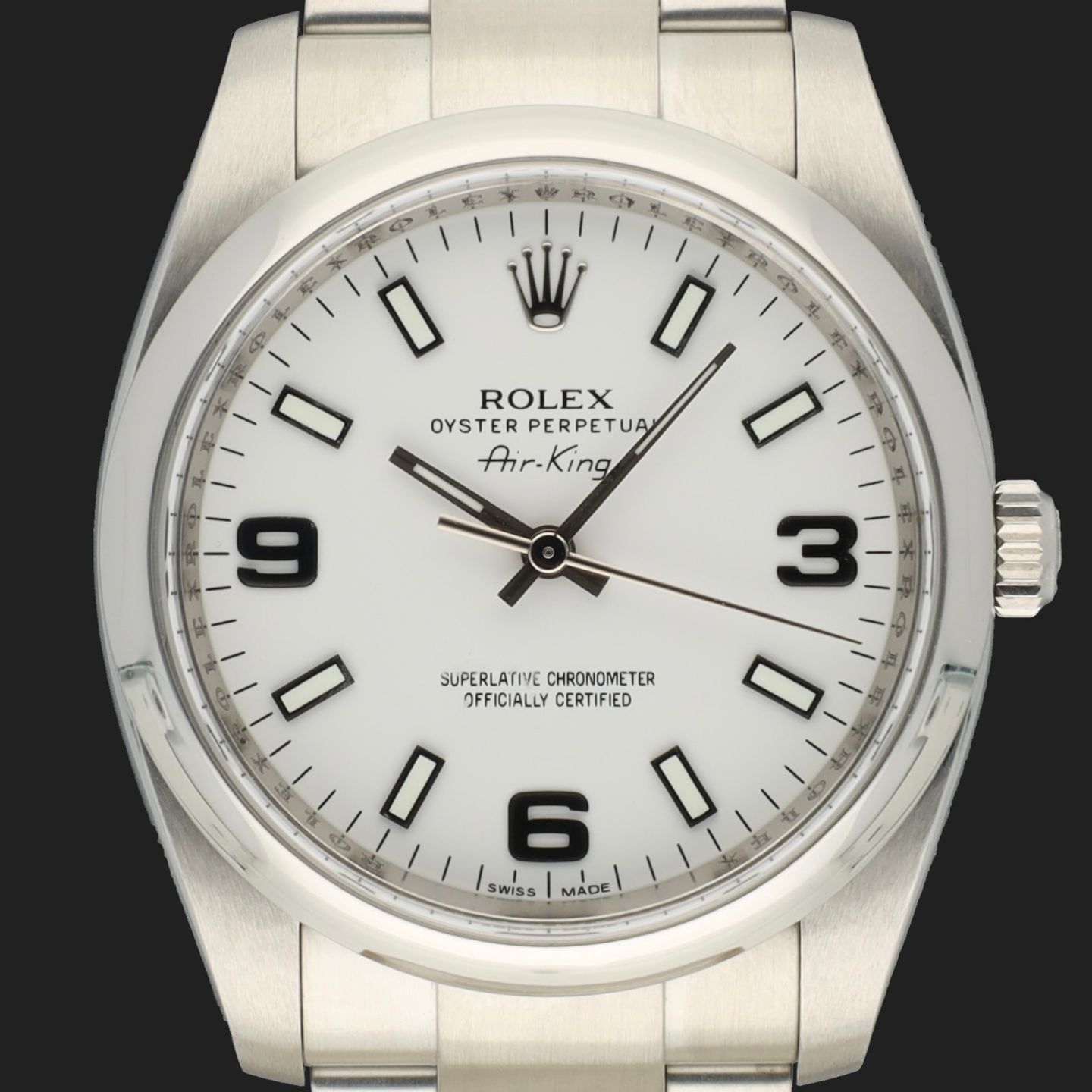 Rolex Oyster Perpetual 34 114200 (2012) - White dial 34 mm Steel case (2/8)