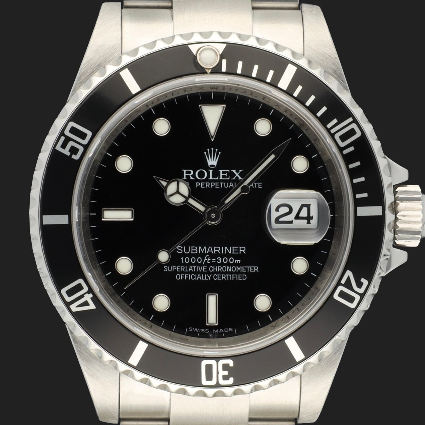 Rolex Submariner Date 16610 (2009) - Black dial 40 mm Steel case (2/8)