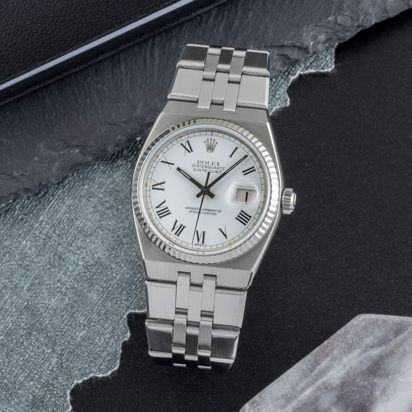 Rolex Datejust Oysterquartz 17014 (Onbekend (willekeurig serienummer)) - 36mm Staal (1/8)
