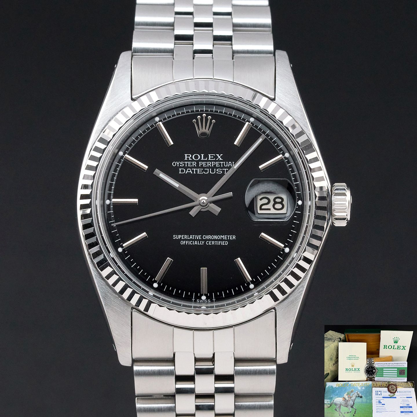 Rolex Datejust 1601 (1968) - 36mm Staal (1/8)