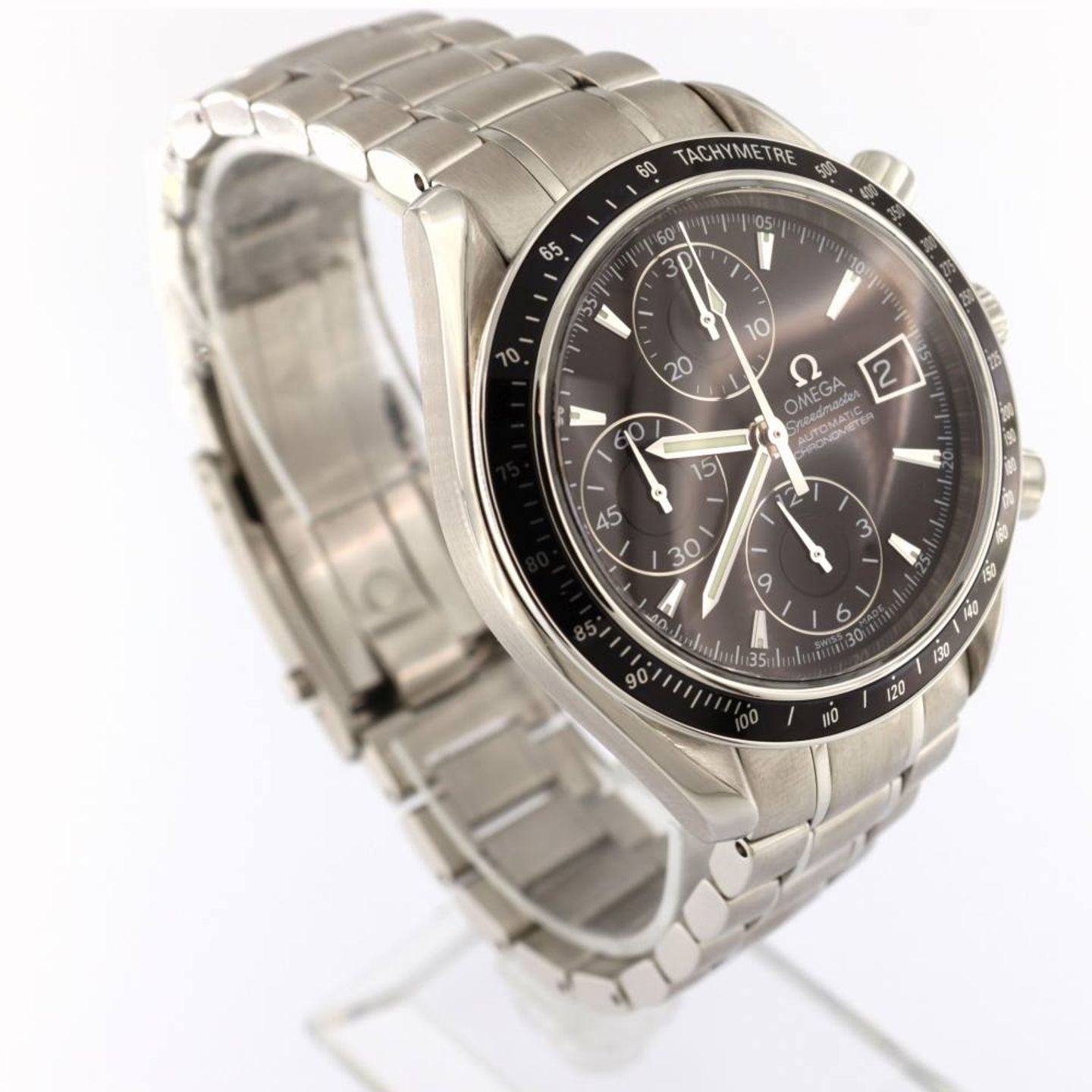 Omega Speedmaster Date 3210.50.00 (2012) - Black dial 40 mm Steel case (3/6)