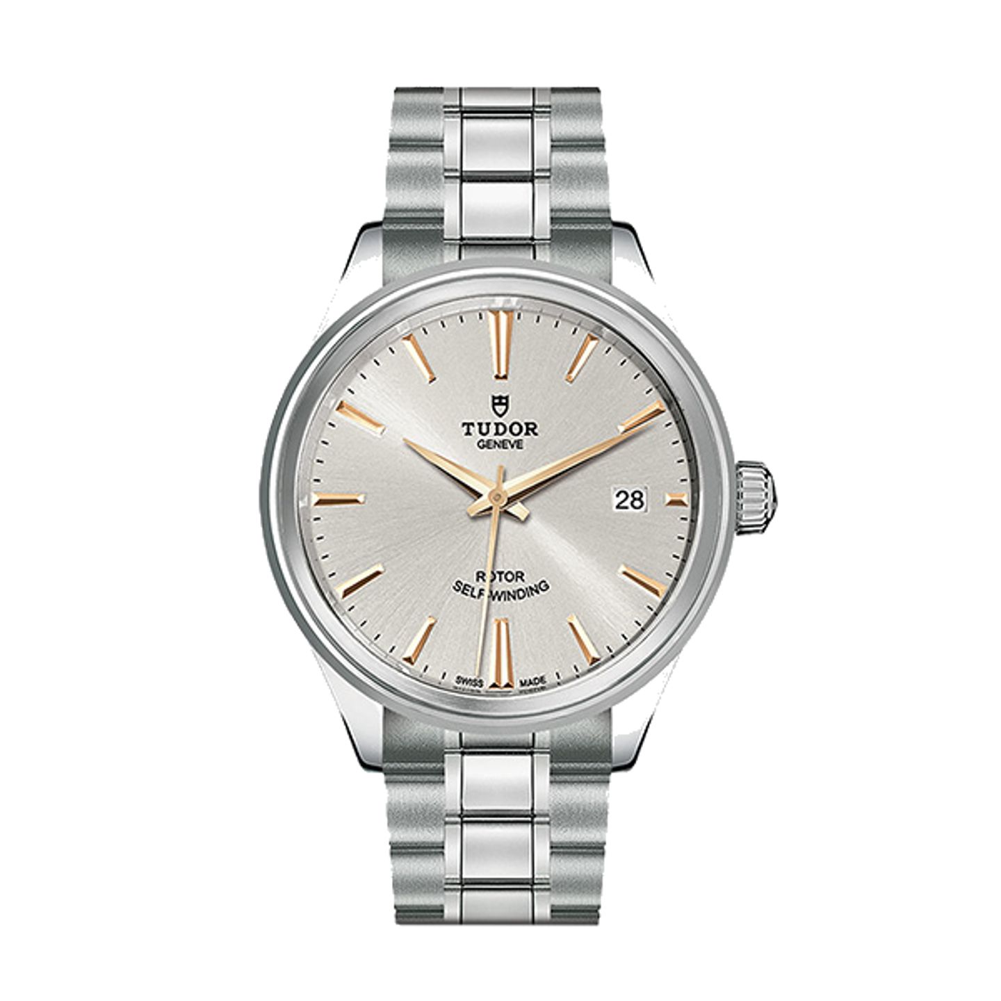 Tudor Style 12500 (2026) - Silver dial 38 mm Steel case (1/1)