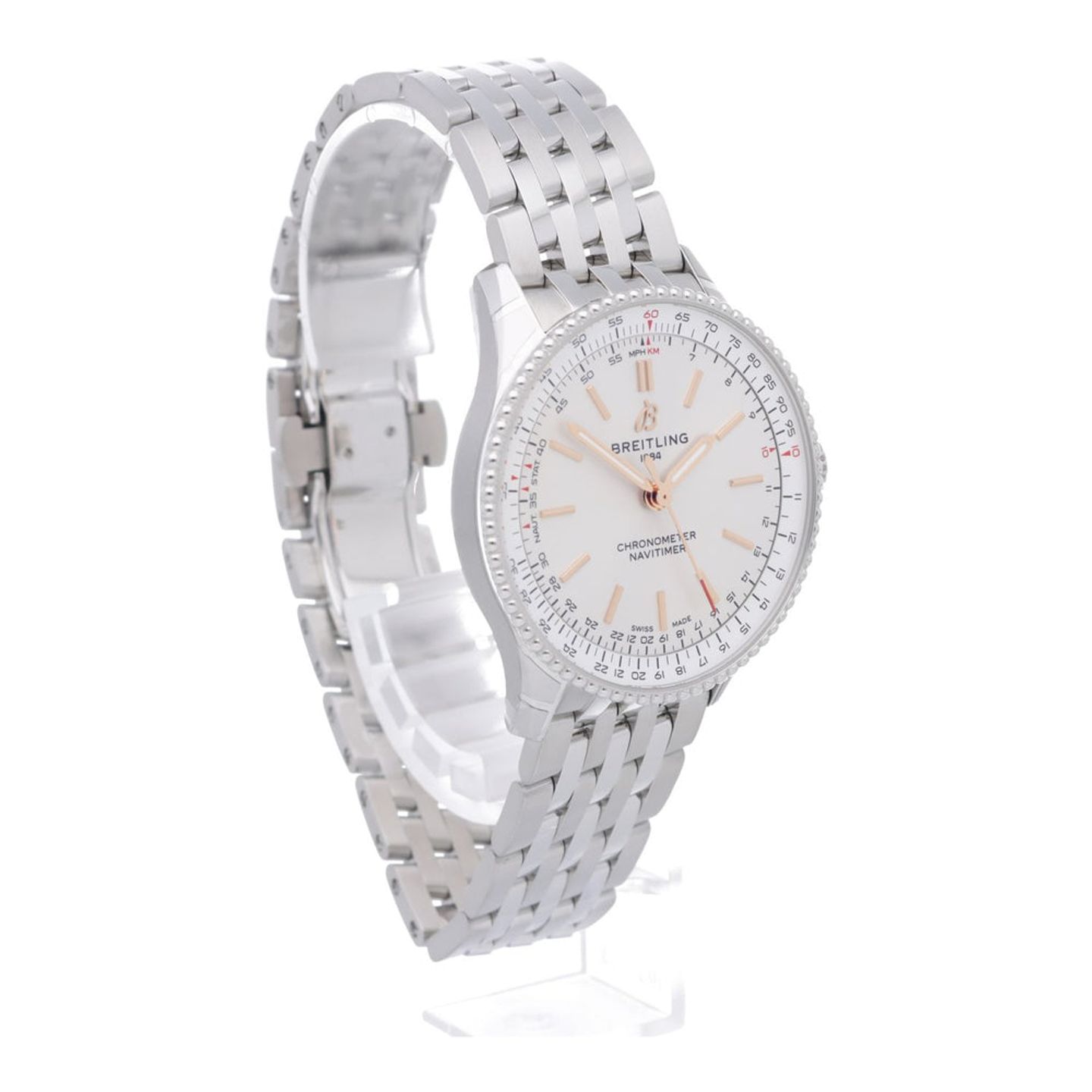 Breitling Navitimer A17327211G1A1 (2026) - White dial 36 mm Steel case (7/7)