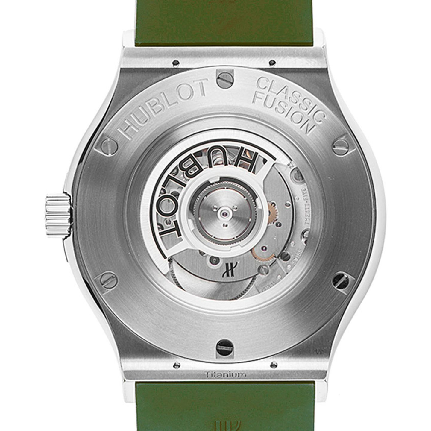 Hublot Classic Fusion 511.NX.8970.RX (2025) - Green dial 45 mm Titanium case (6/7)