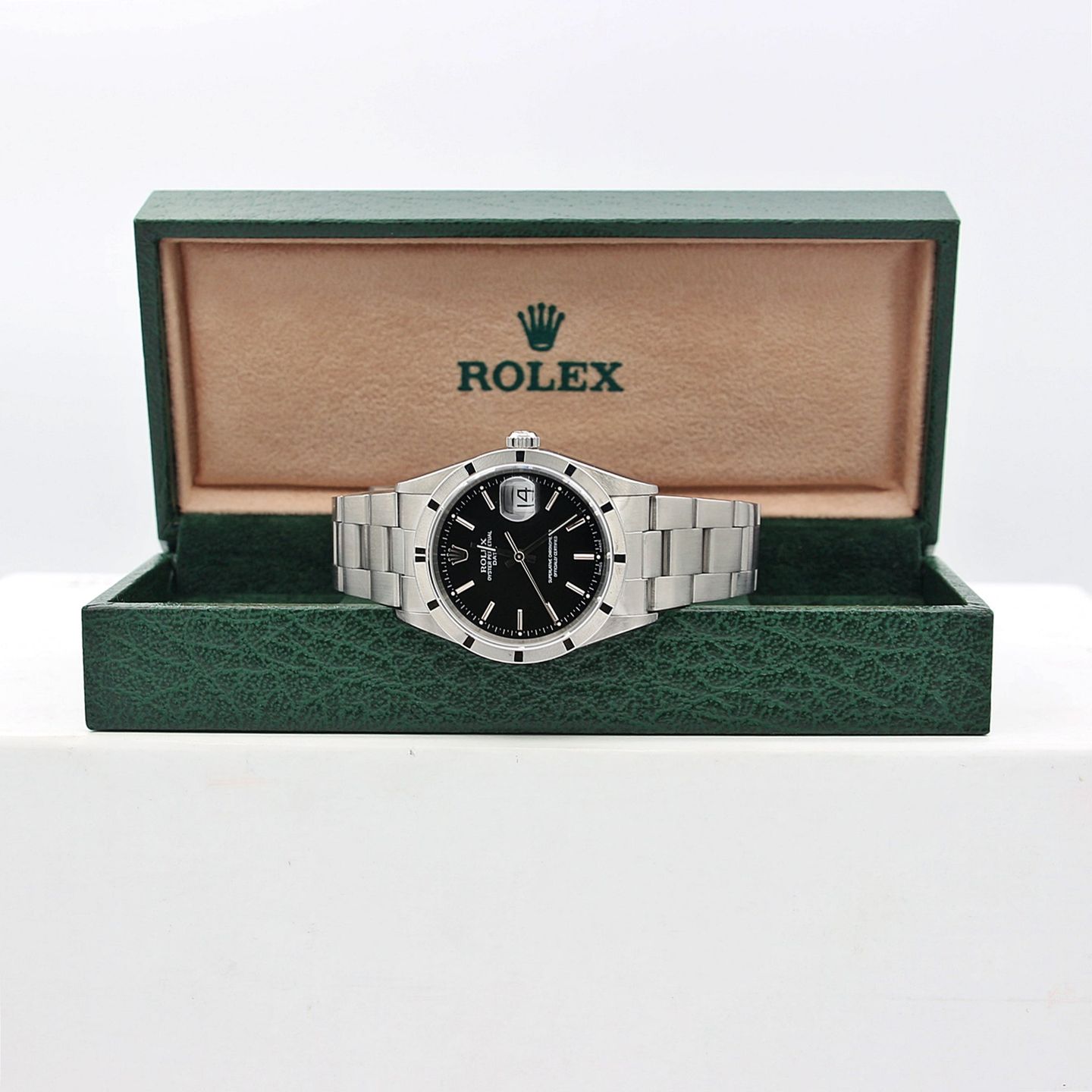 Rolex Oyster Perpetual Date 15210 (Onbekend (willekeurig serienummer)) - 34mm Staal (2/7)