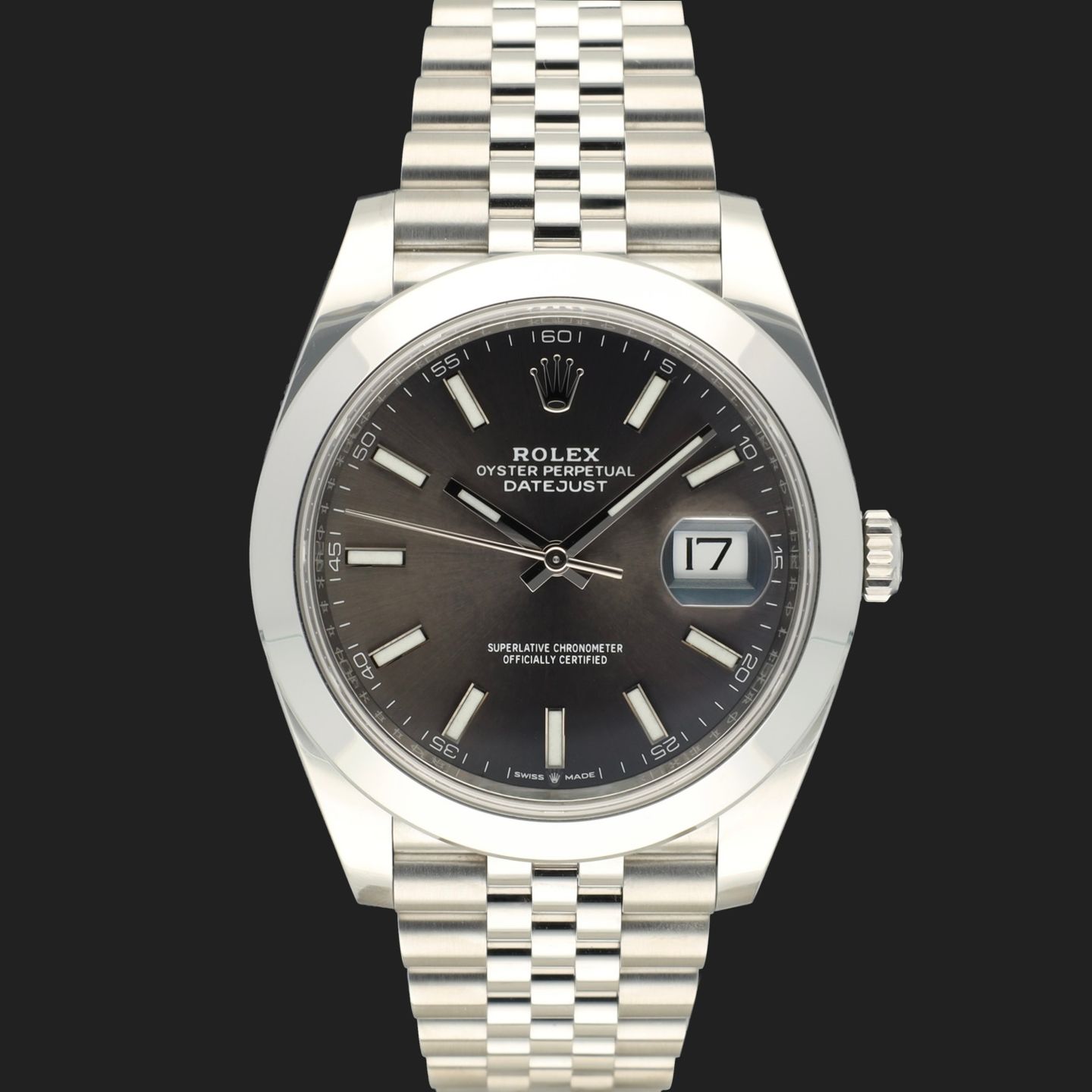 Rolex Datejust 41 126300 (2019) - Grijs wijzerplaat 41mm Staal (3/8)