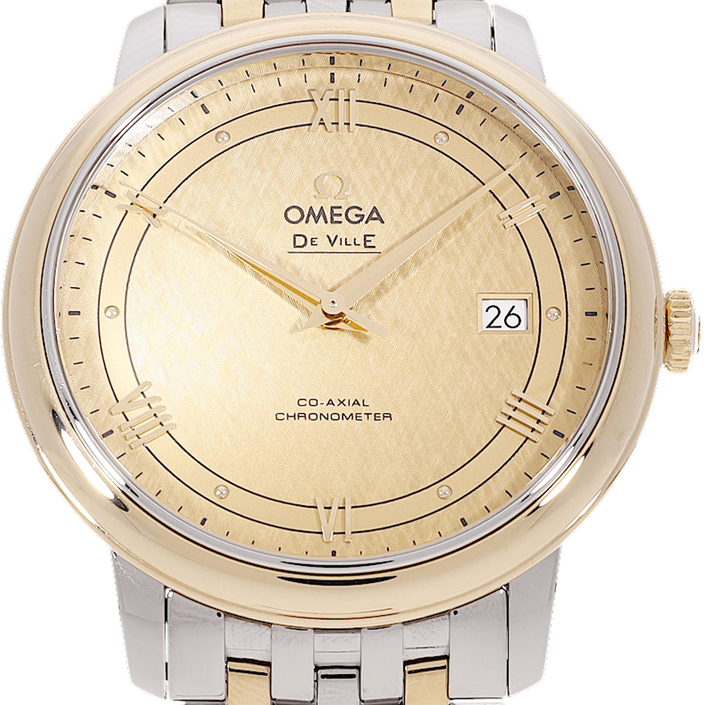 Omega De Ville Prestige 424.20.40.20.08.001 (Onbekend (willekeurig serienummer)) - Champagne wijzerplaat 40mm Staal (2/5)