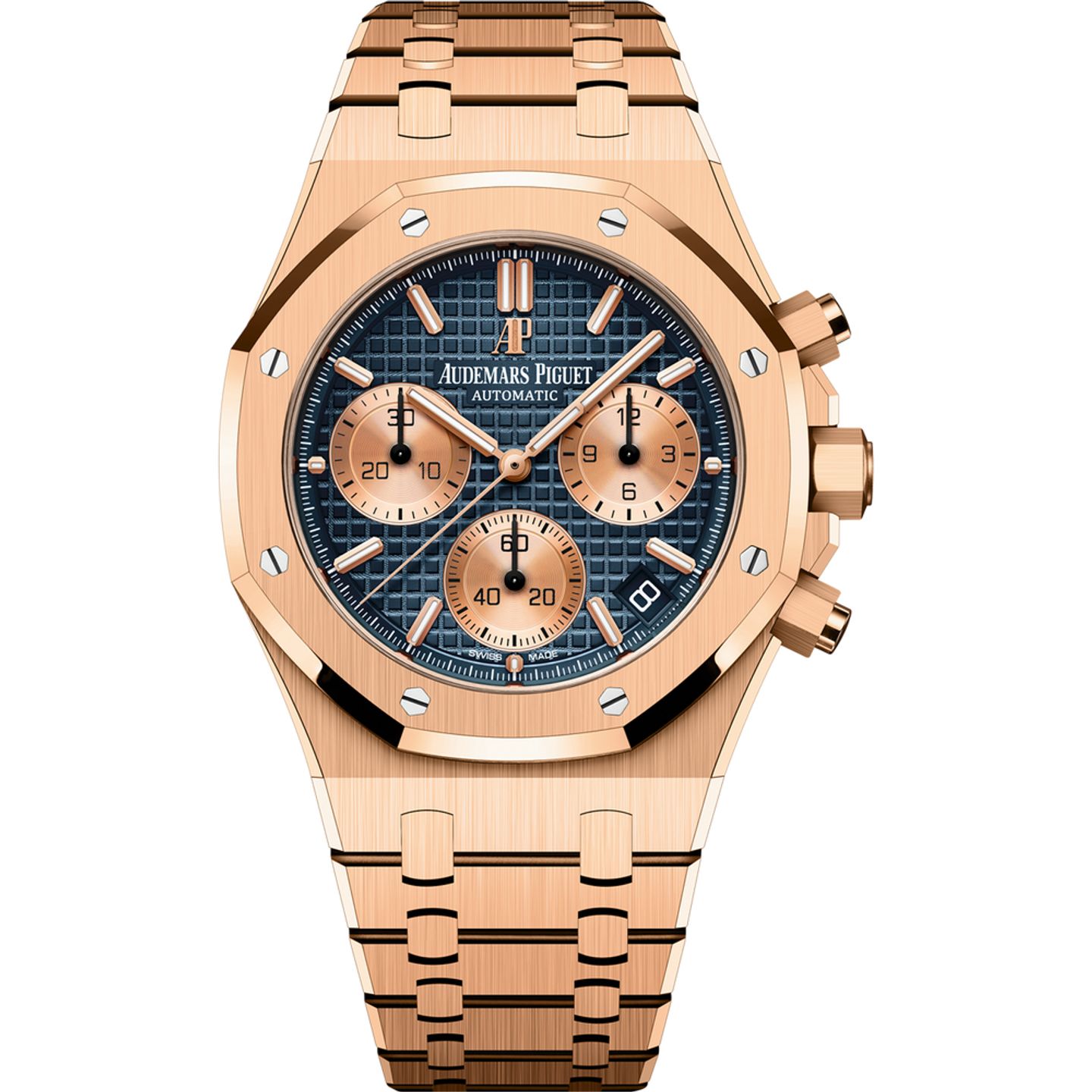 Audemars Piguet Royal Oak Chronograph 26239OR.OO.1220OR.01 (2025) - Blue dial 41 mm Rose Gold case (1/1)