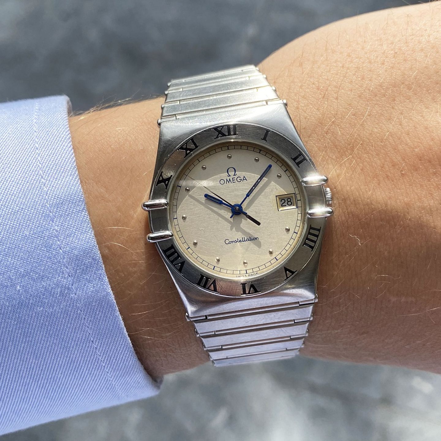Omega Constellation 3961076 (1990) - Silver dial 33 mm Steel case (7/7)