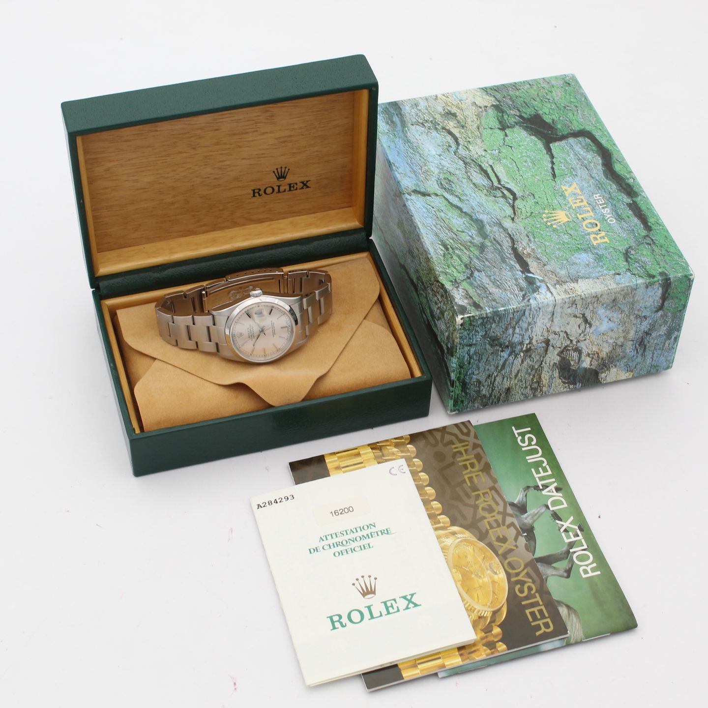 Rolex Datejust 36 16200 (1999) - Silver dial 36 mm Steel case (8/8)