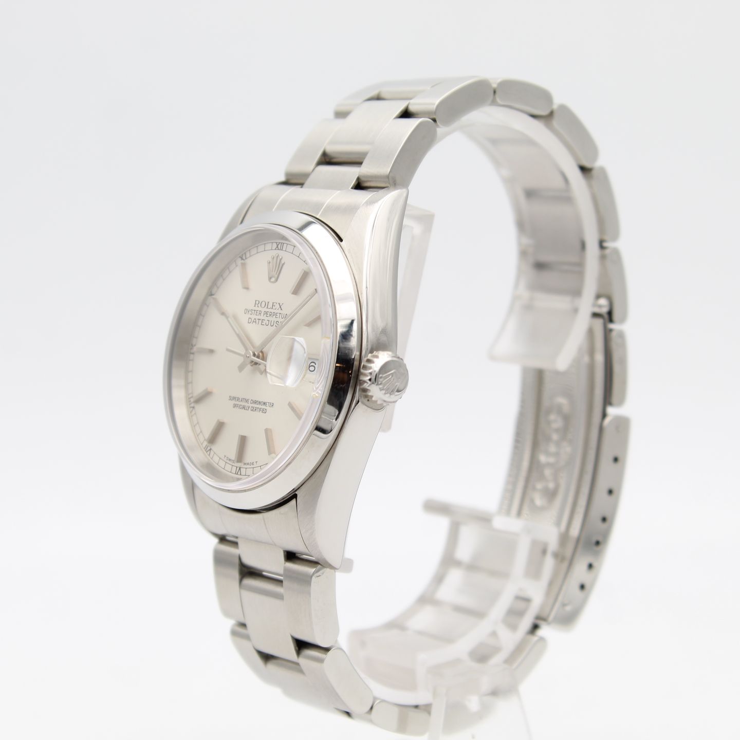 Rolex Datejust 36 16200 (1999) - Silver dial 36 mm Steel case (3/8)