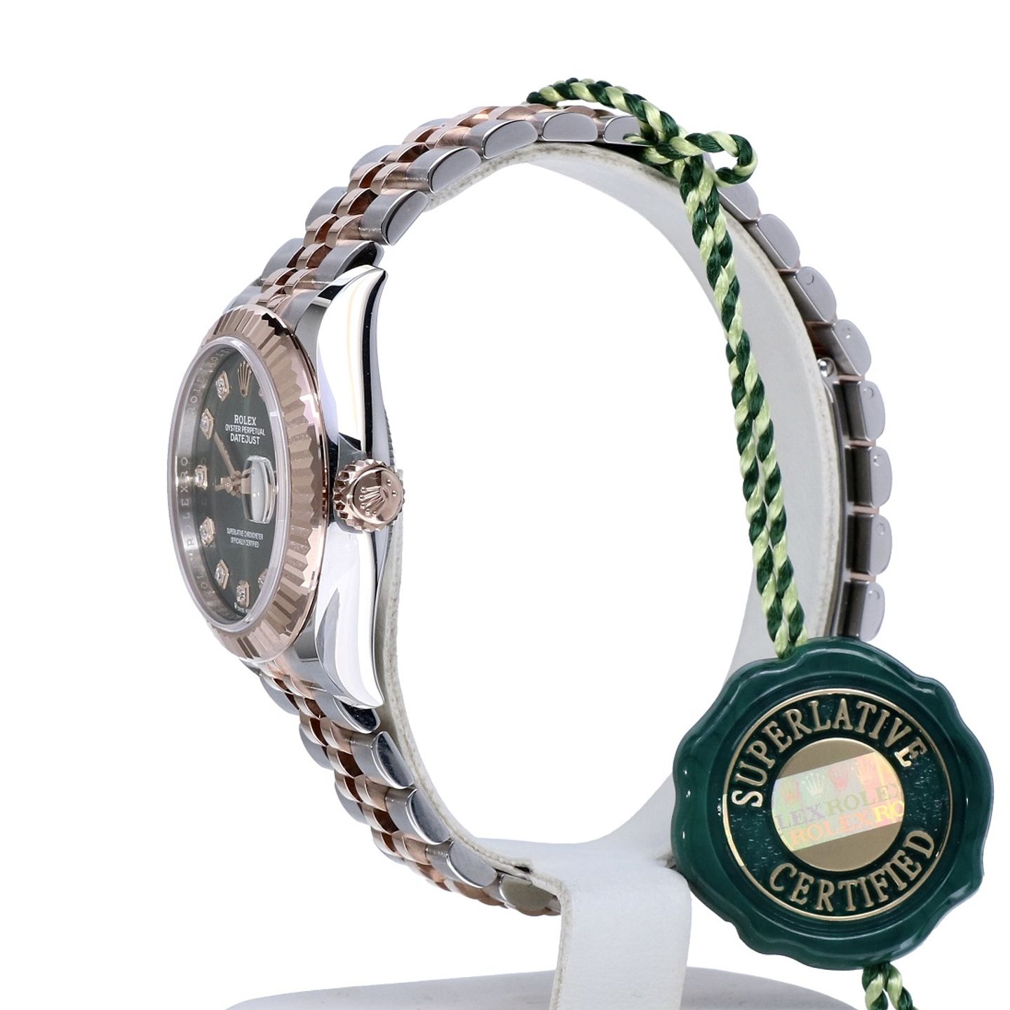 Rolex Lady-Datejust 279171 (2023) - Green dial 28 mm Steel case (5/8)