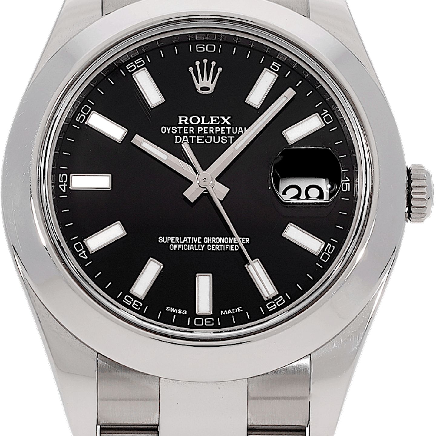 Rolex Datejust II 116300 (2014) - Zwart wijzerplaat 41mm Staal (2/3)