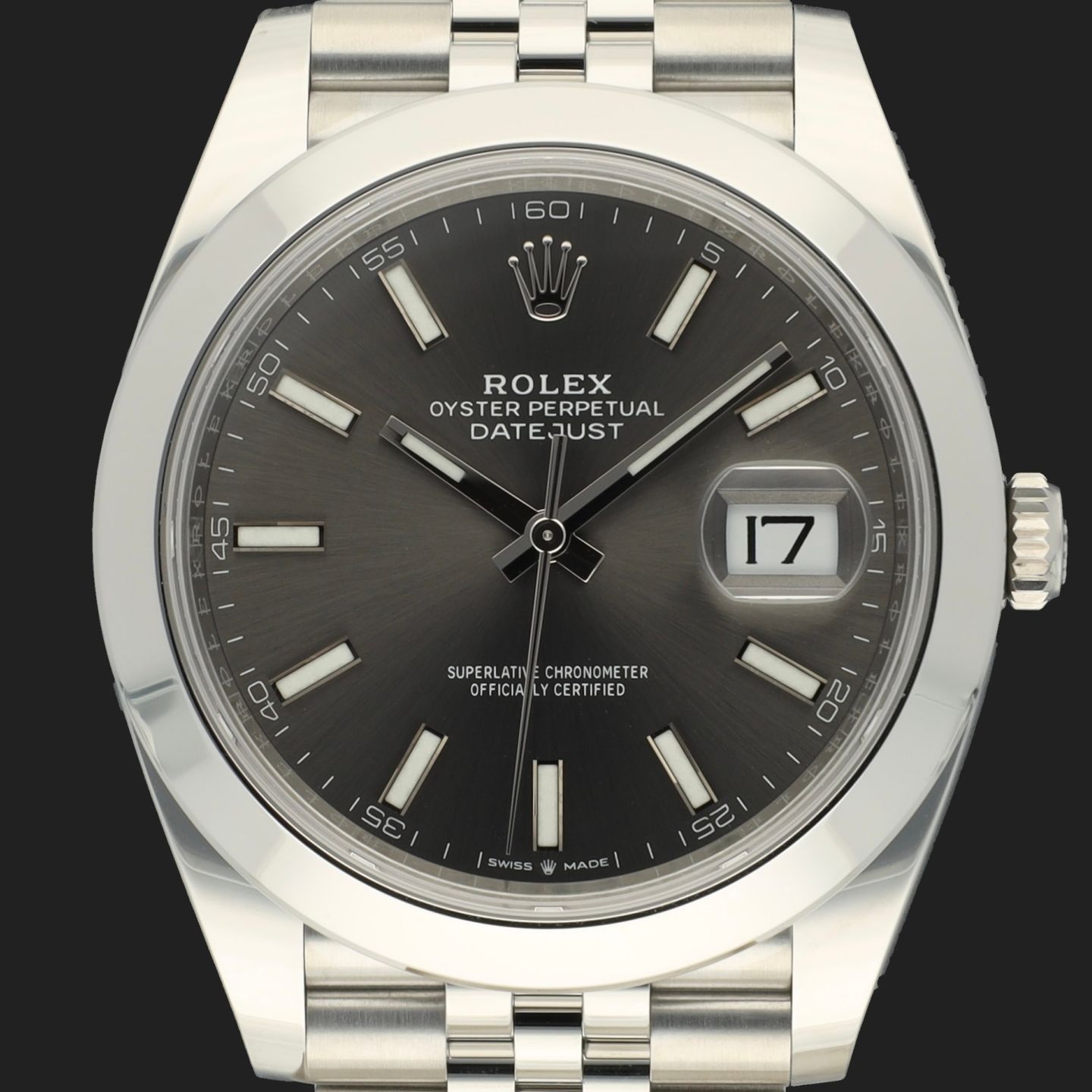 Rolex Datejust 41 126300 (2024) - Grijs wijzerplaat 41mm Staal (2/8)