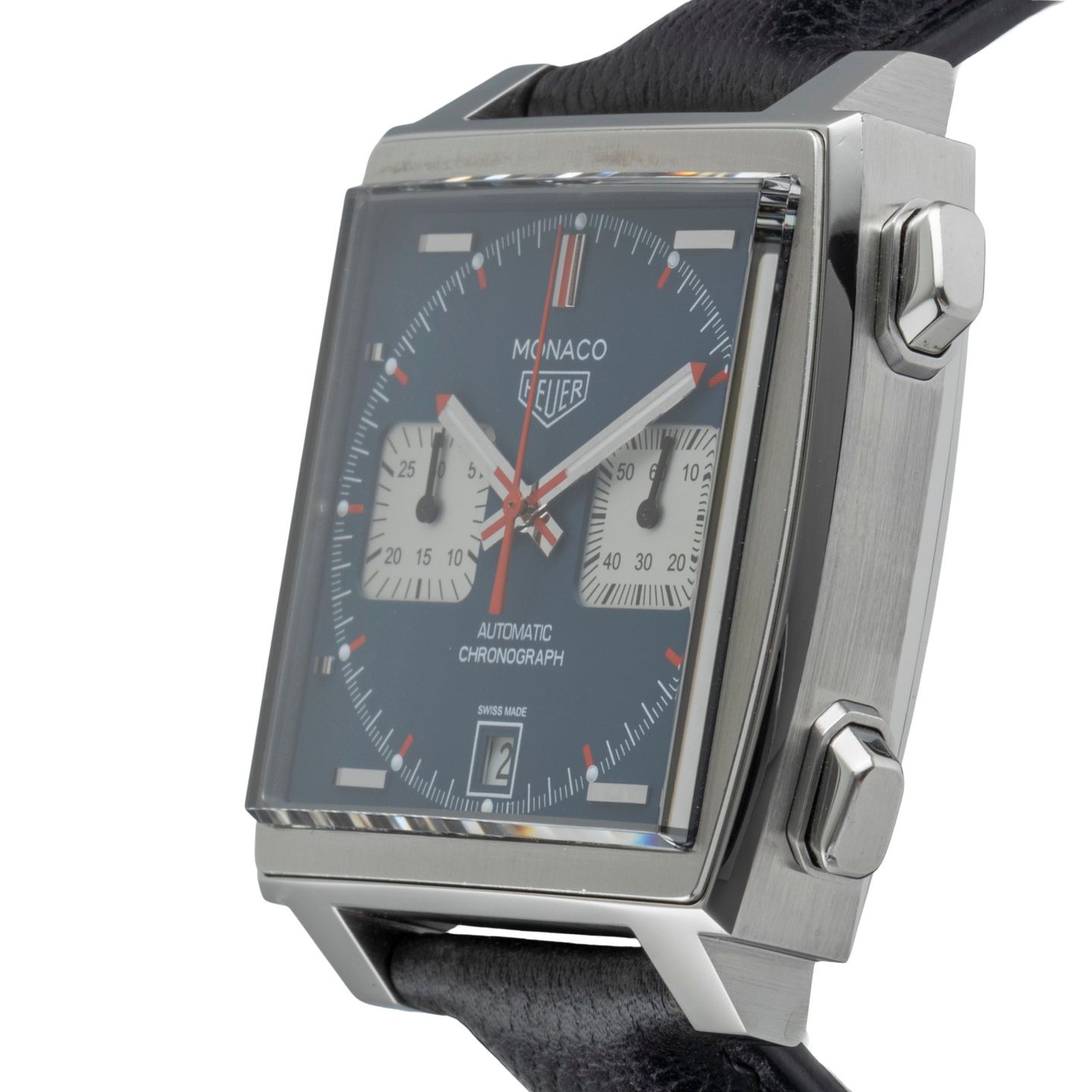 TAG Heuer Monaco Calibre 11 CAW211P.FC6356 (Onbekend (willekeurig serienummer)) - Blauw wijzerplaat 39mm Staal (6/8)